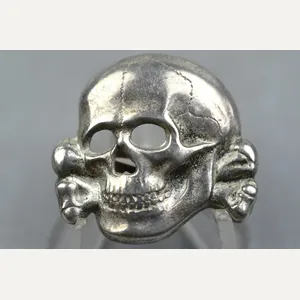 SS visor cap skull 'Totenkopf' by RZM 52 Deschler & …