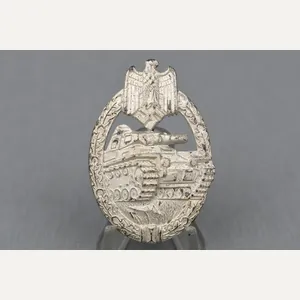MINT Panzer Assault Badge in Silver by Karl Wurster