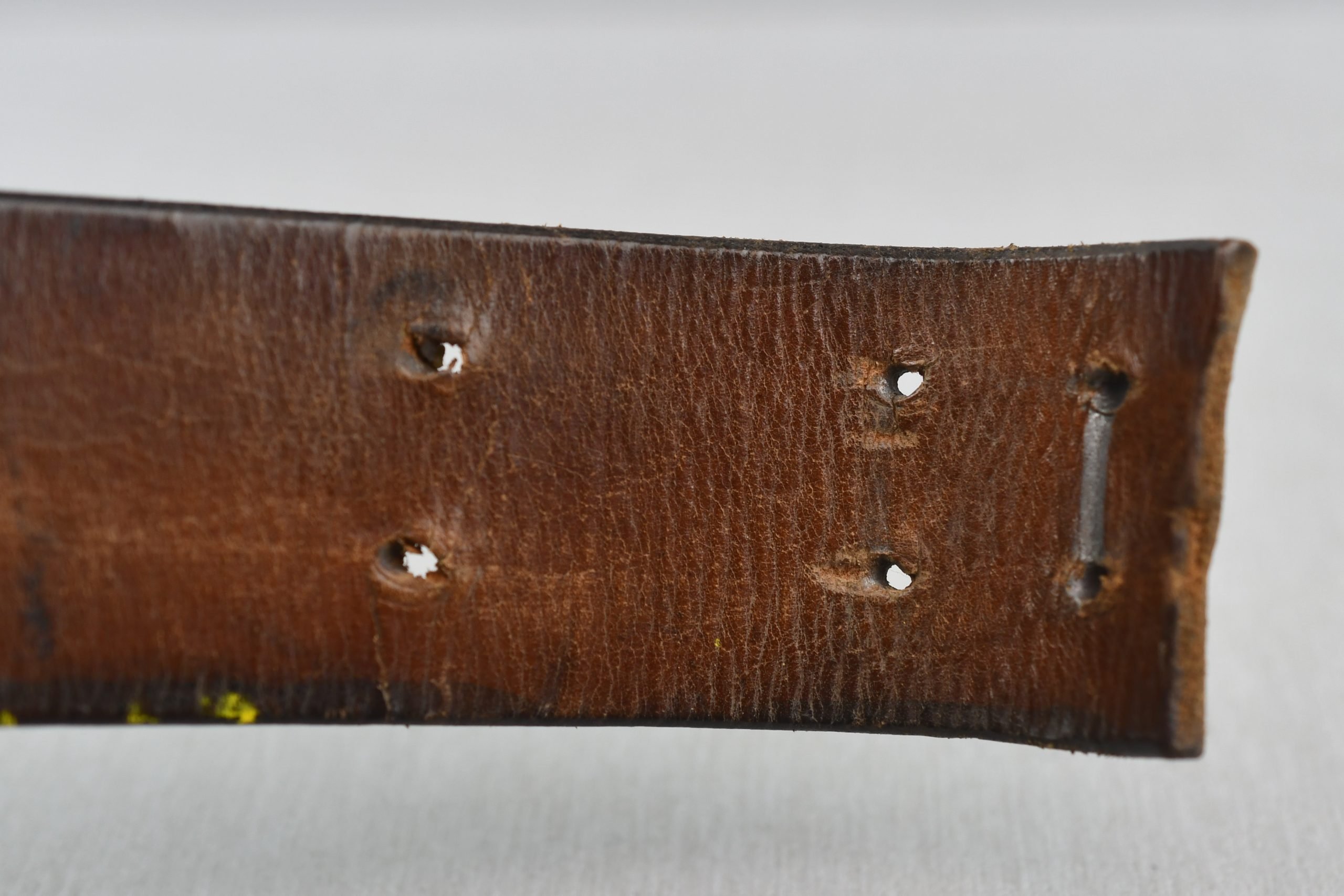 Waffen-SS aluminum belt buckle by SS 36/40 RZM 'Overhoff & Cie'with SS marked belt — image 8