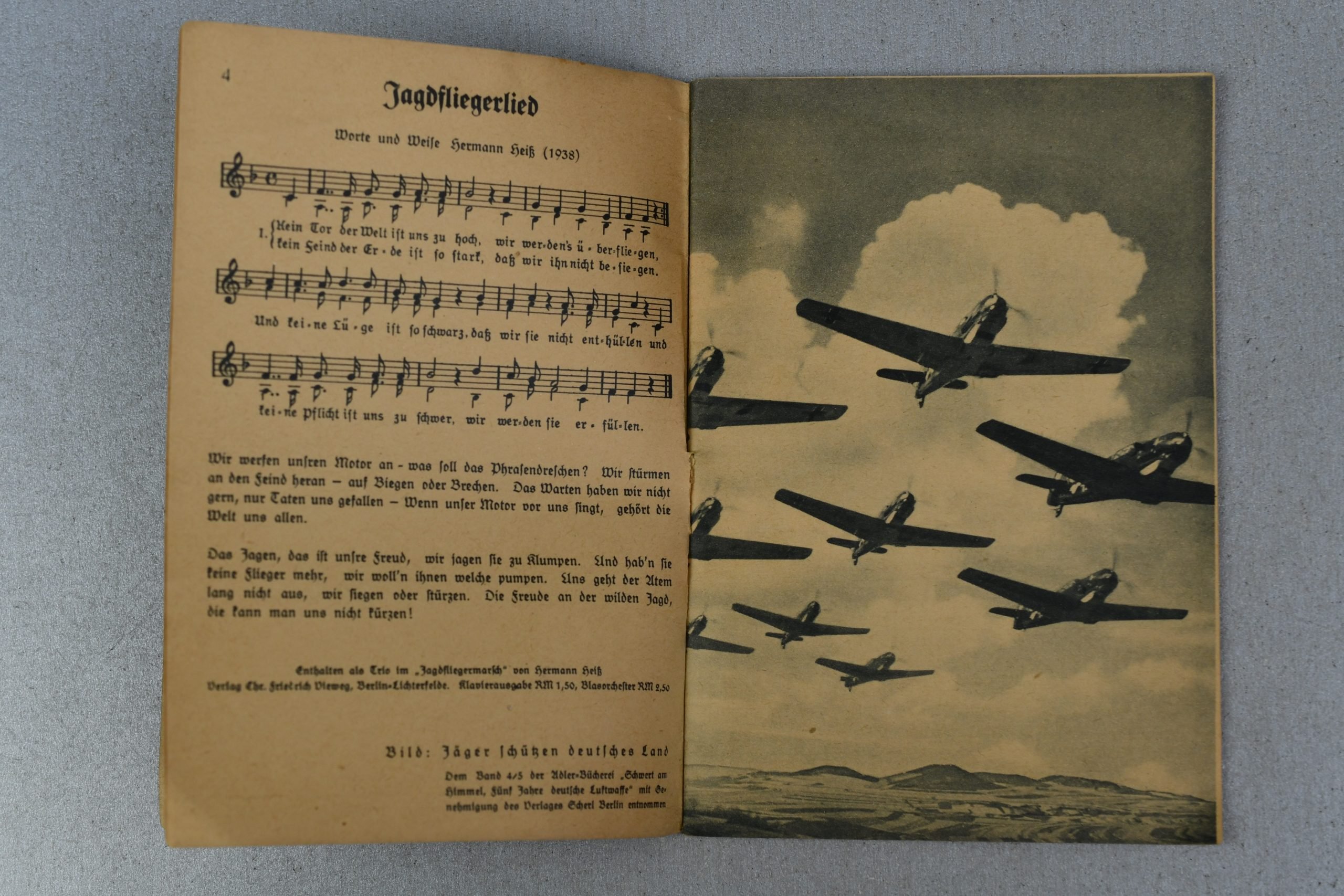 Luftwaffe Song Book 'Adler-Liederheft' Liederbuch der Luftwaffe — image 3