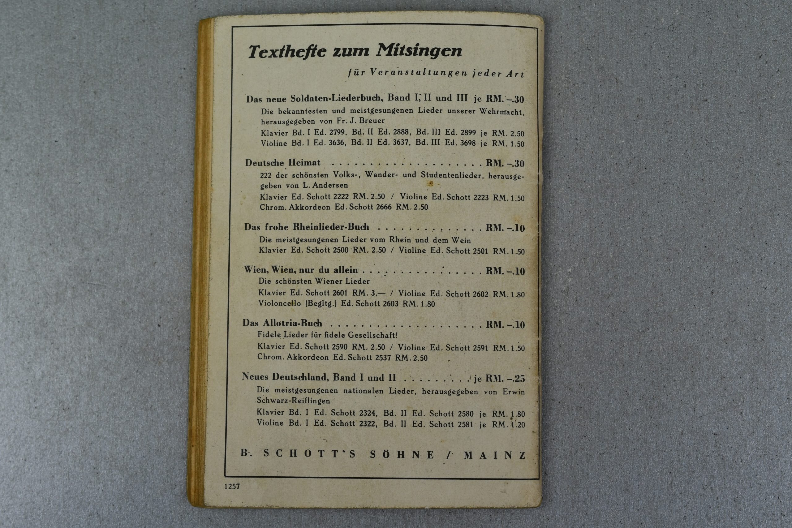 German Wehrmacht Song Book 'Das Neue Soldaten-Liederbuch' — image 7