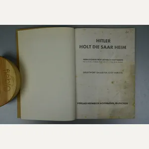 Book Hitler holt die Saar heim, published by Verlag Heinrich …