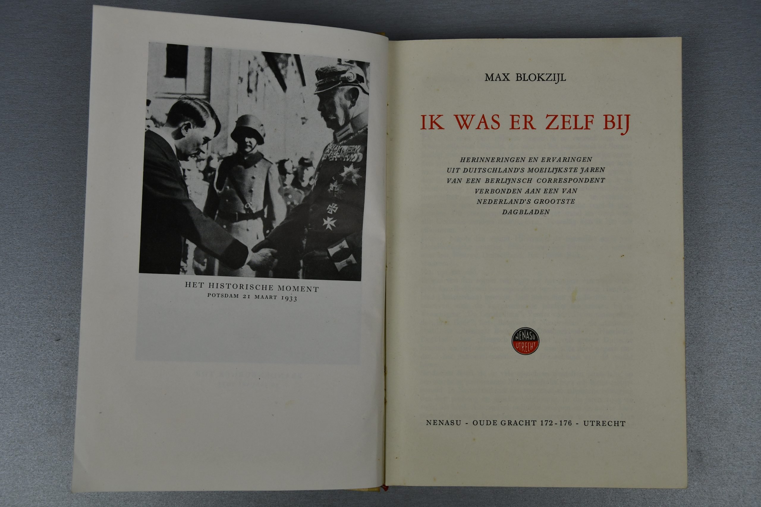 Hardcover book Ik was er zelf bij – by Max Blokzijl — image 3