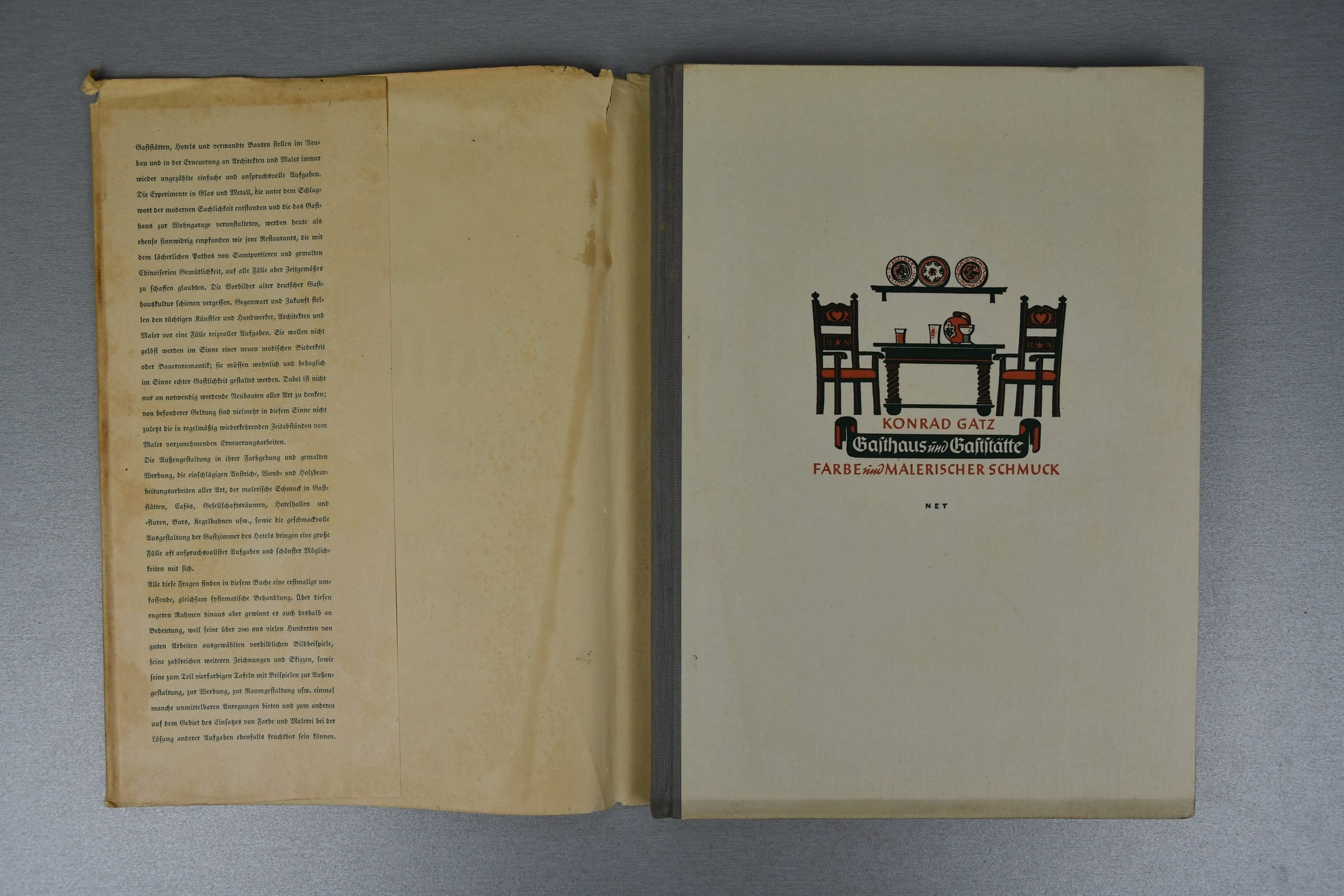 Hardcover book Gasthaus und Gaststätte – Farbe und malerischer Schmuck by Konrad Gatz — image 2