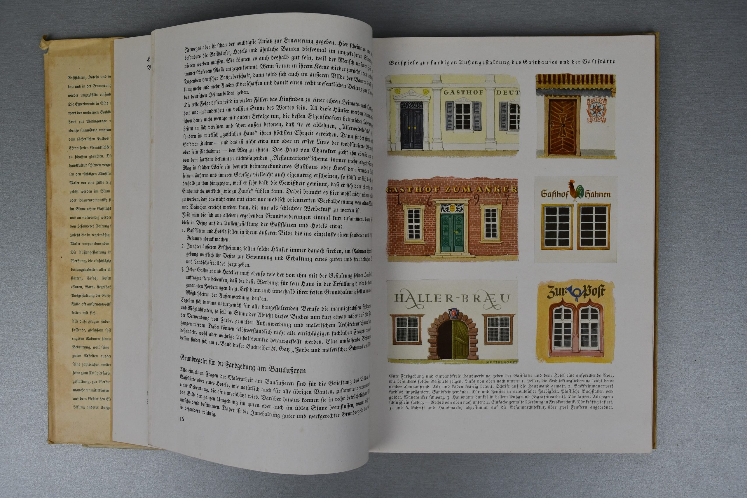 Hardcover book Gasthaus und Gaststätte – Farbe und malerischer Schmuck by Konrad Gatz — image 4