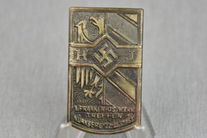 RARE Hitlerjugend tinnie '1. Franken-Ostmark treffen Nürnberg 1933