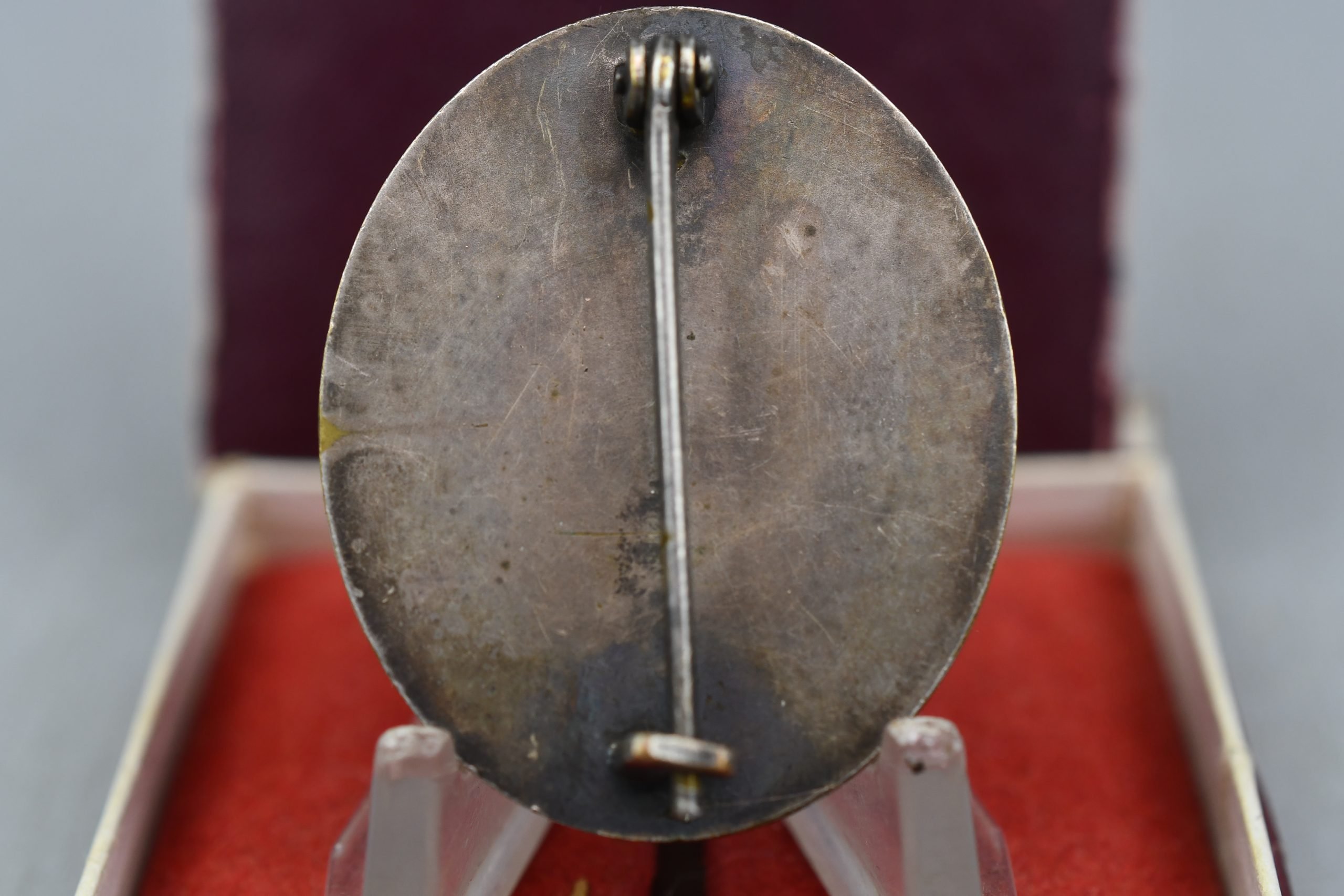 German silver grade wound badge in Buntmetall with box — image 4