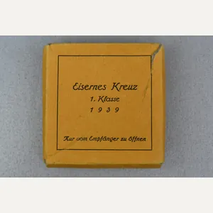 RARE outher carboard box for the Iron Cross first class …
