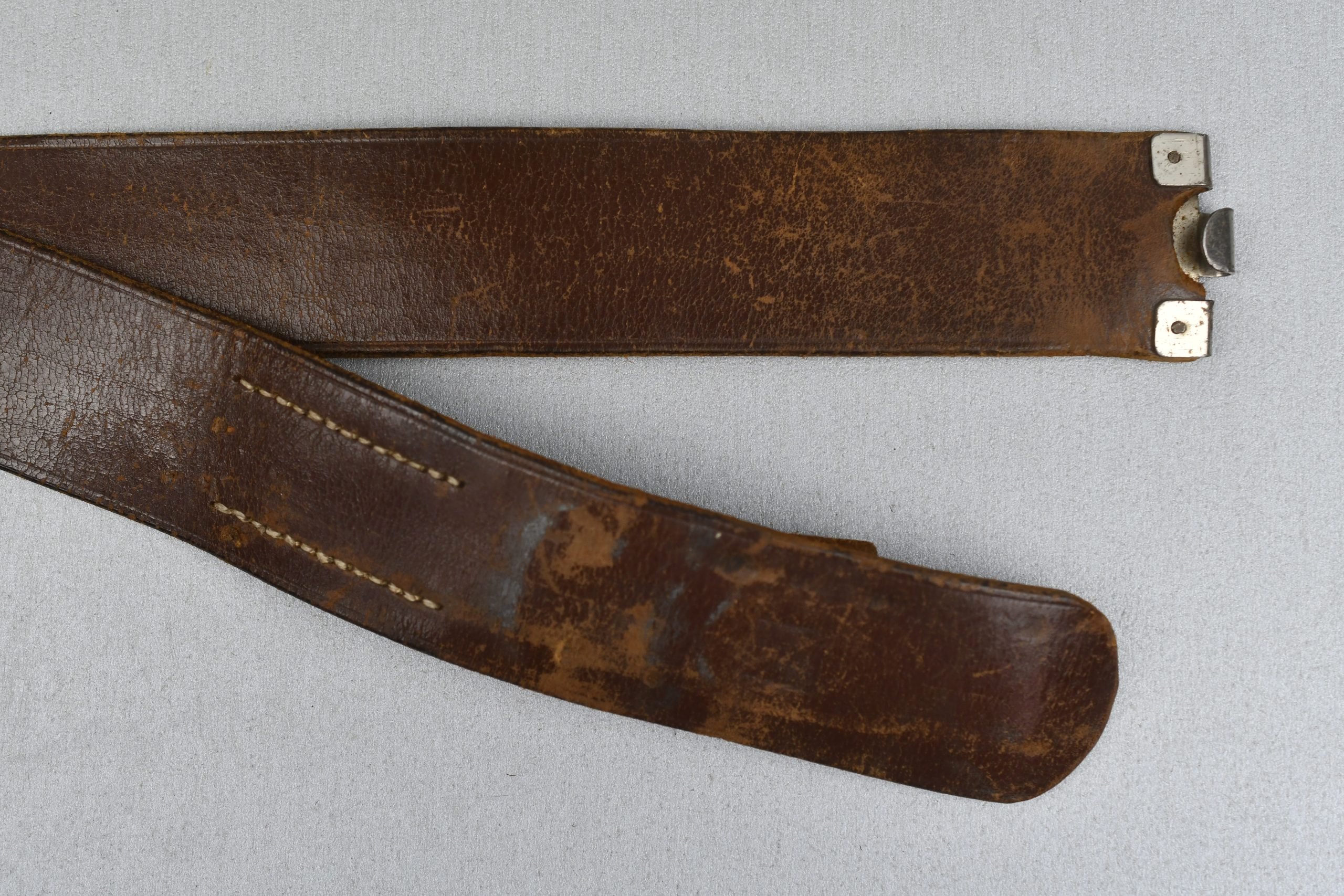 Brown Hitlerjugend equipment belt — image 3