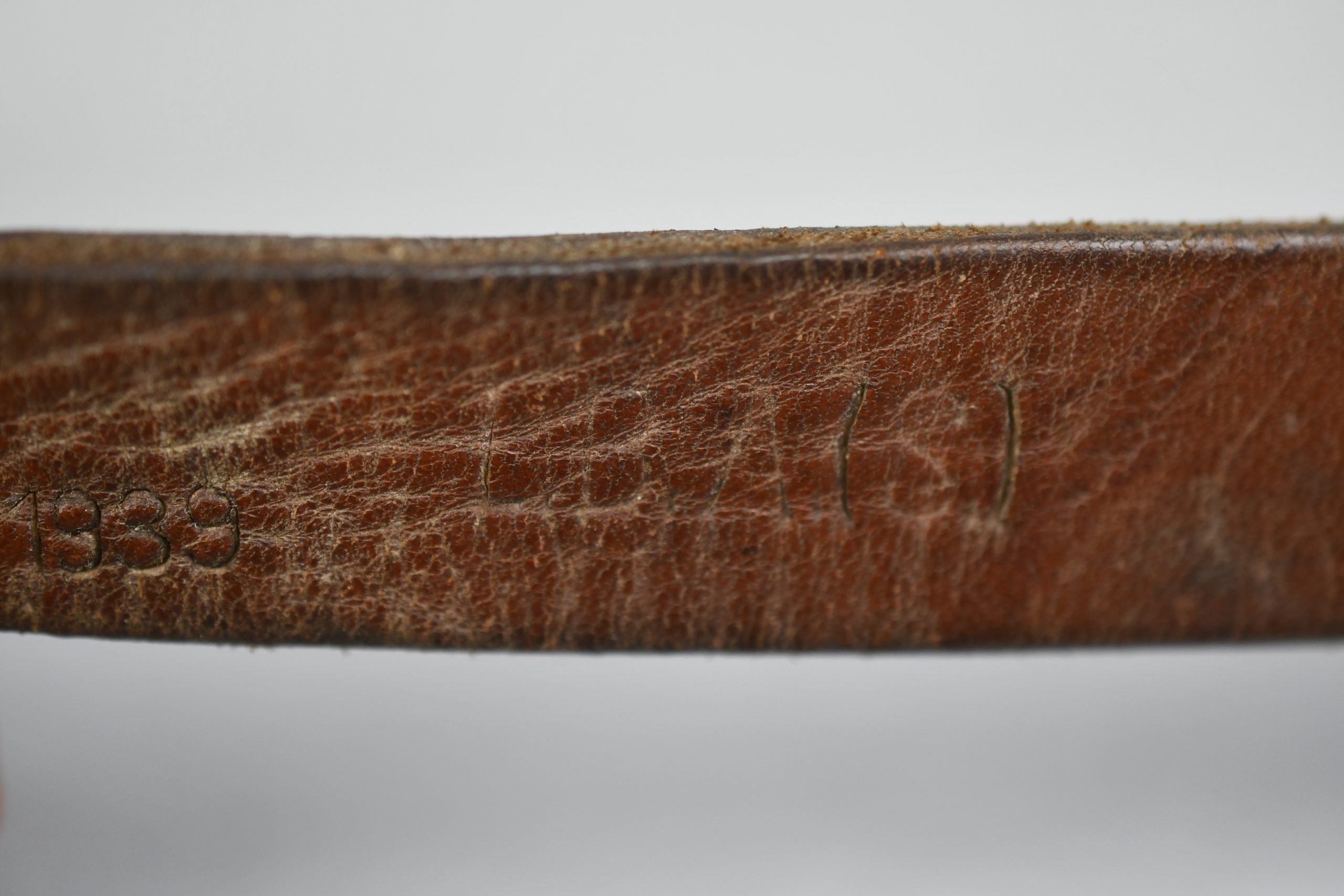 Early Luftwaffe brown leather Y-strap 'Koppeltragegestell'1939 'LBA' — image 11