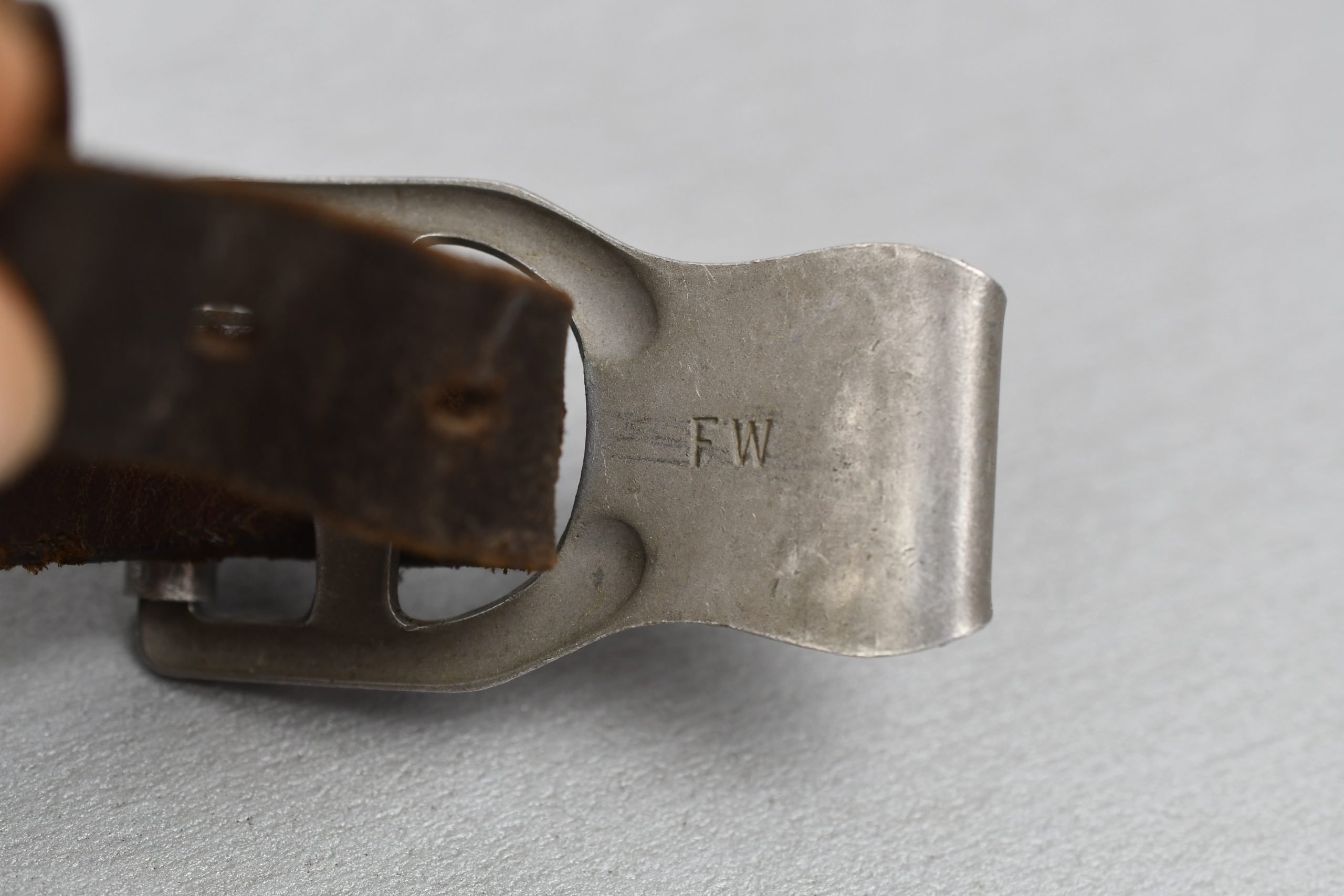 Early Luftwaffe brown leather Y-strap 'Koppeltragegestell'1939 'LBA' — image 7