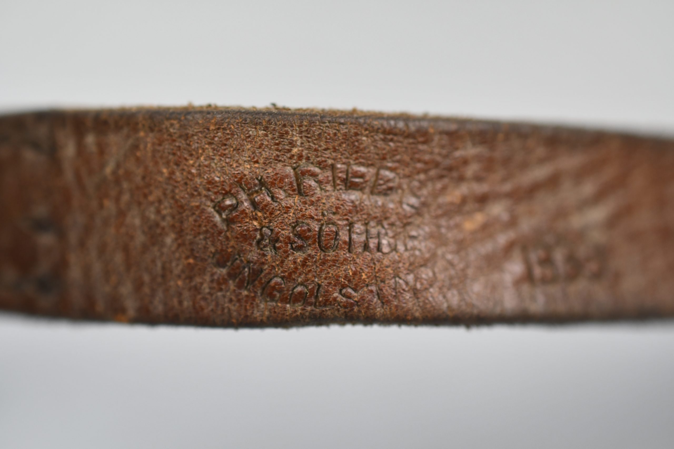 Early Luftwaffe brown leather Y-strap 'Koppeltragegestell'1939 'LBA' — image 9