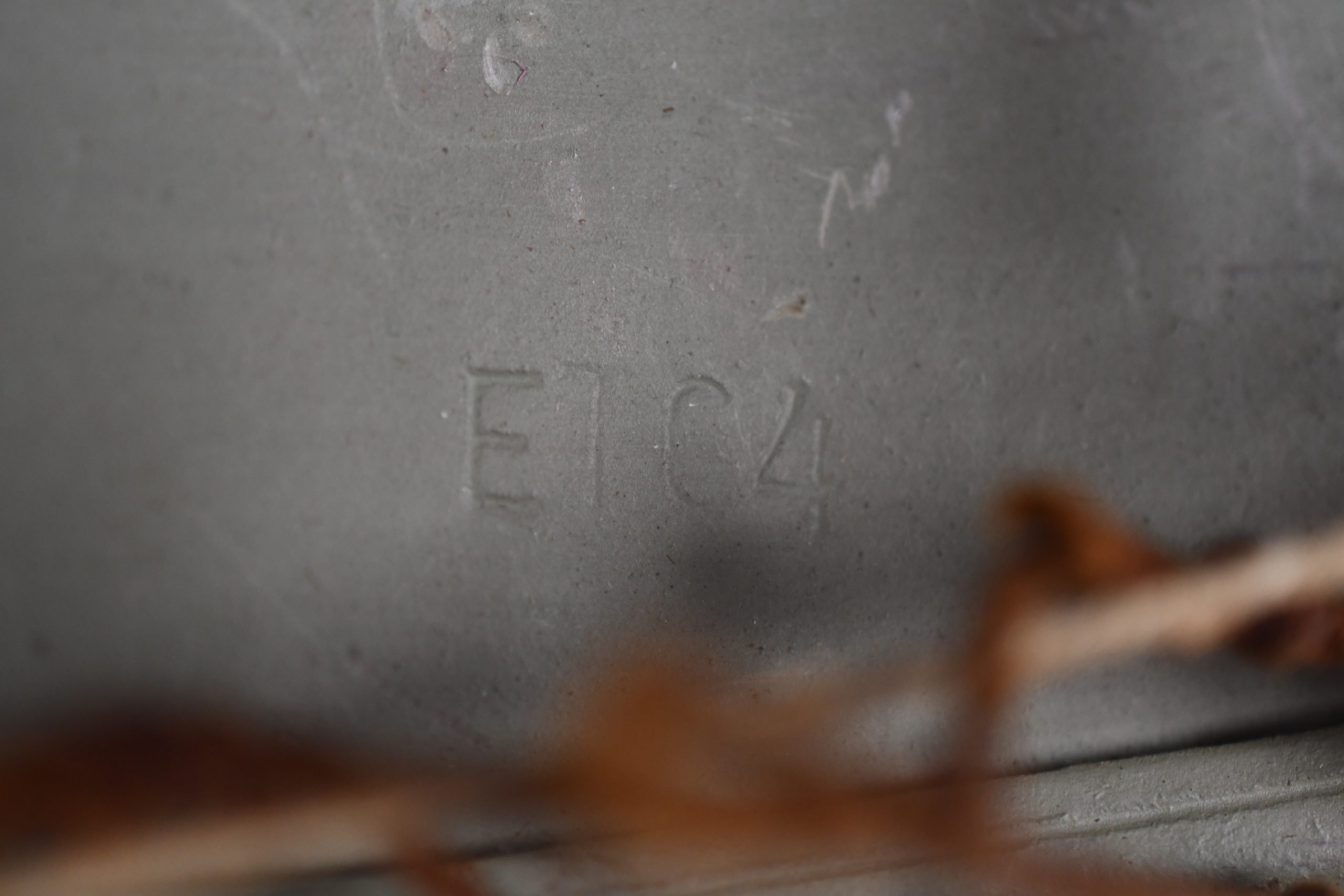 M40 Norwegian reissued steel helmet ET64 with camouflage net — image 11