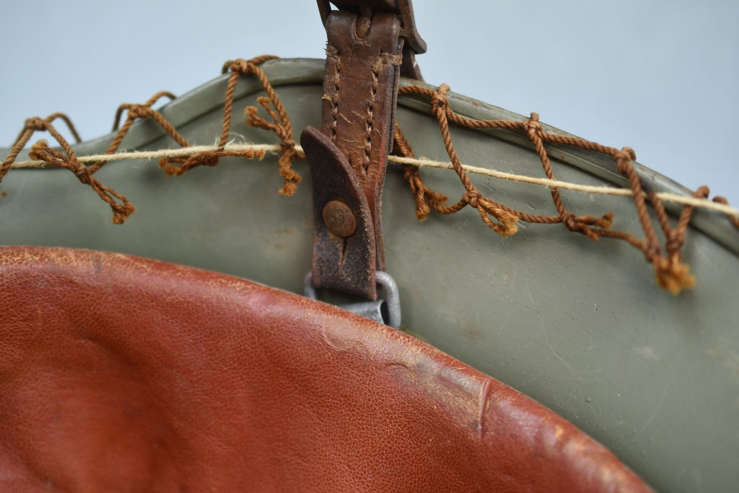 M40 Norwegian reissued steel helmet ET64 with camouflage net — image 15