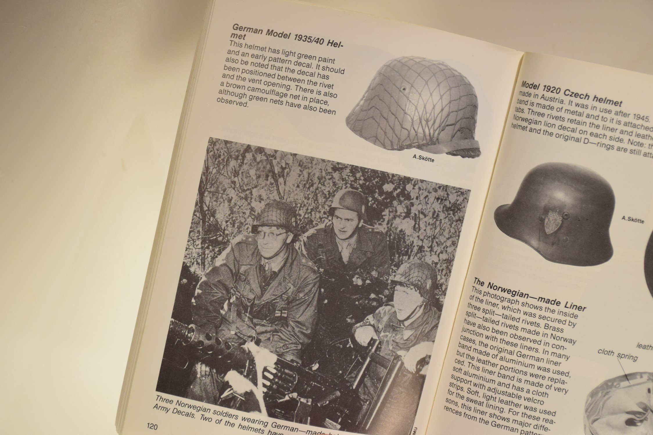 M40 Norwegian reissued steel helmet ET64 with camouflage net — image 23