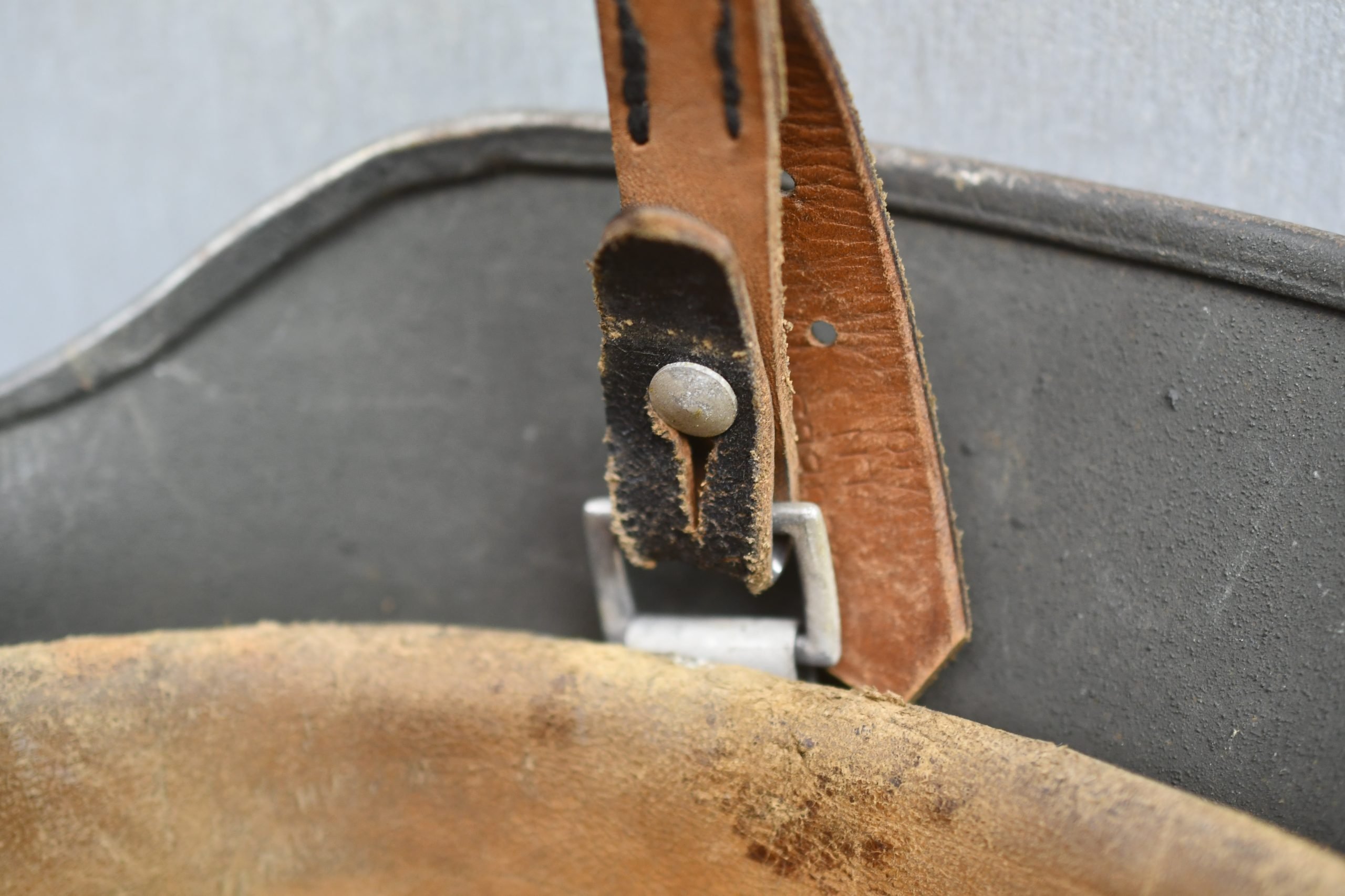 MINT M35 factory reissued Army – SS no decal steel helmet SE64 — image 11