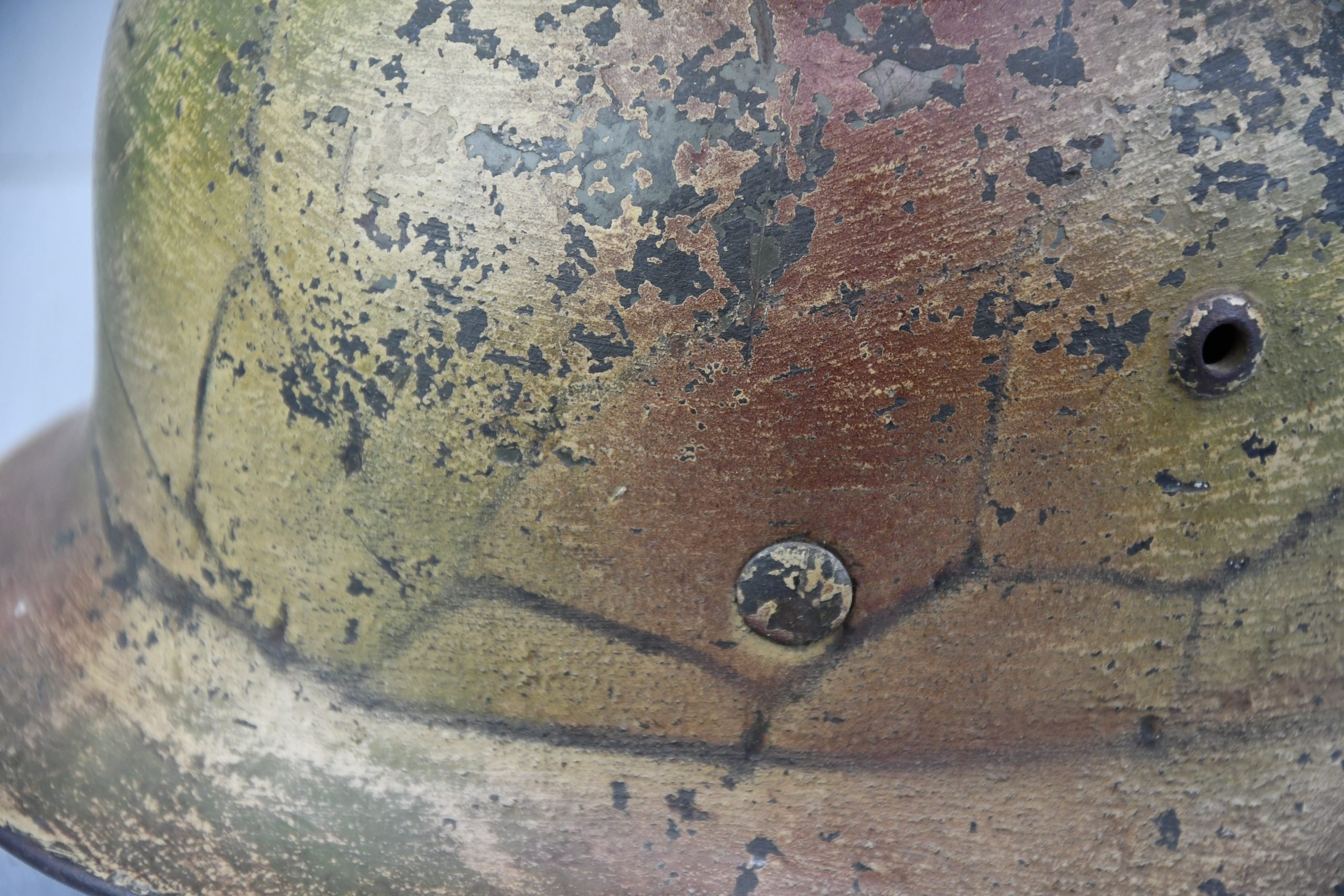 M35 army (Heer) double decal three tone 'Normandy' ex-chicken wire camouflage helmet Q66 — image 11