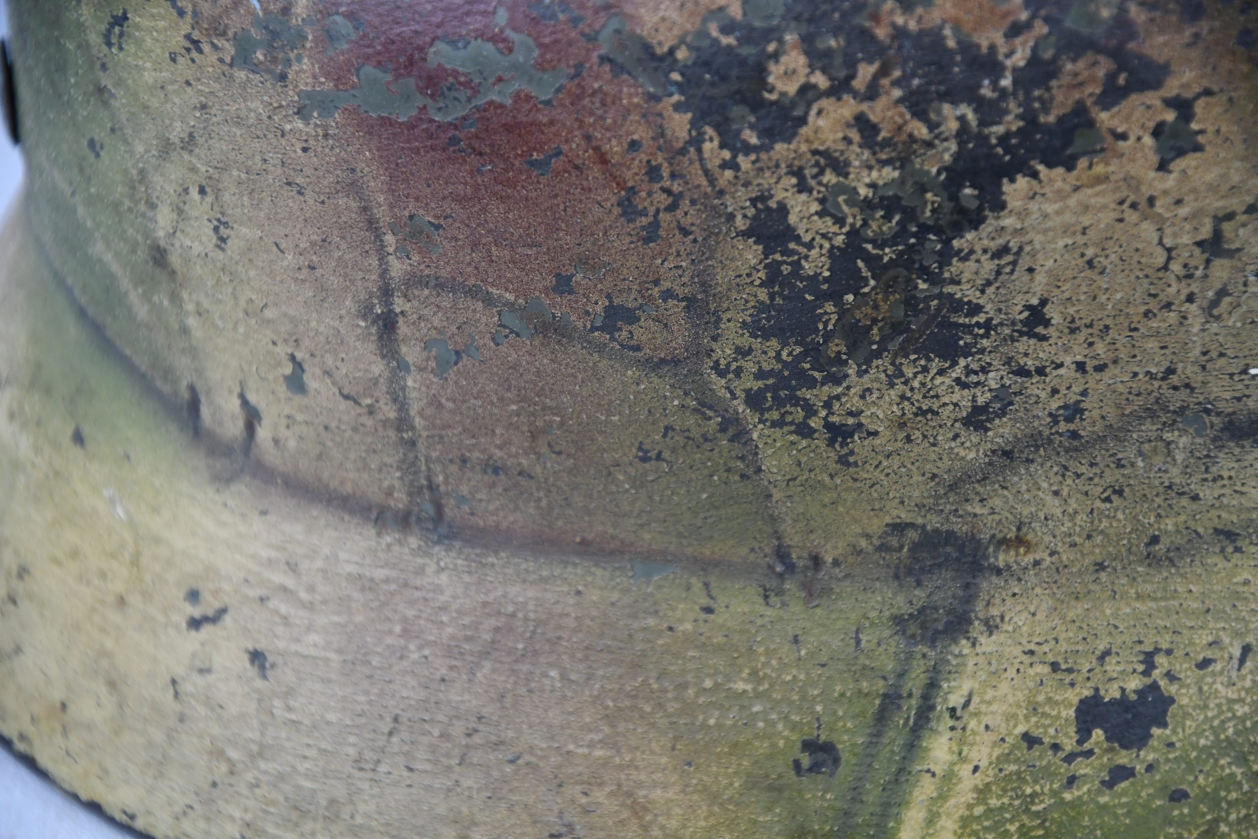 M35 army (Heer) double decal three tone 'Normandy' ex-chicken wire camouflage helmet Q66 — image 13