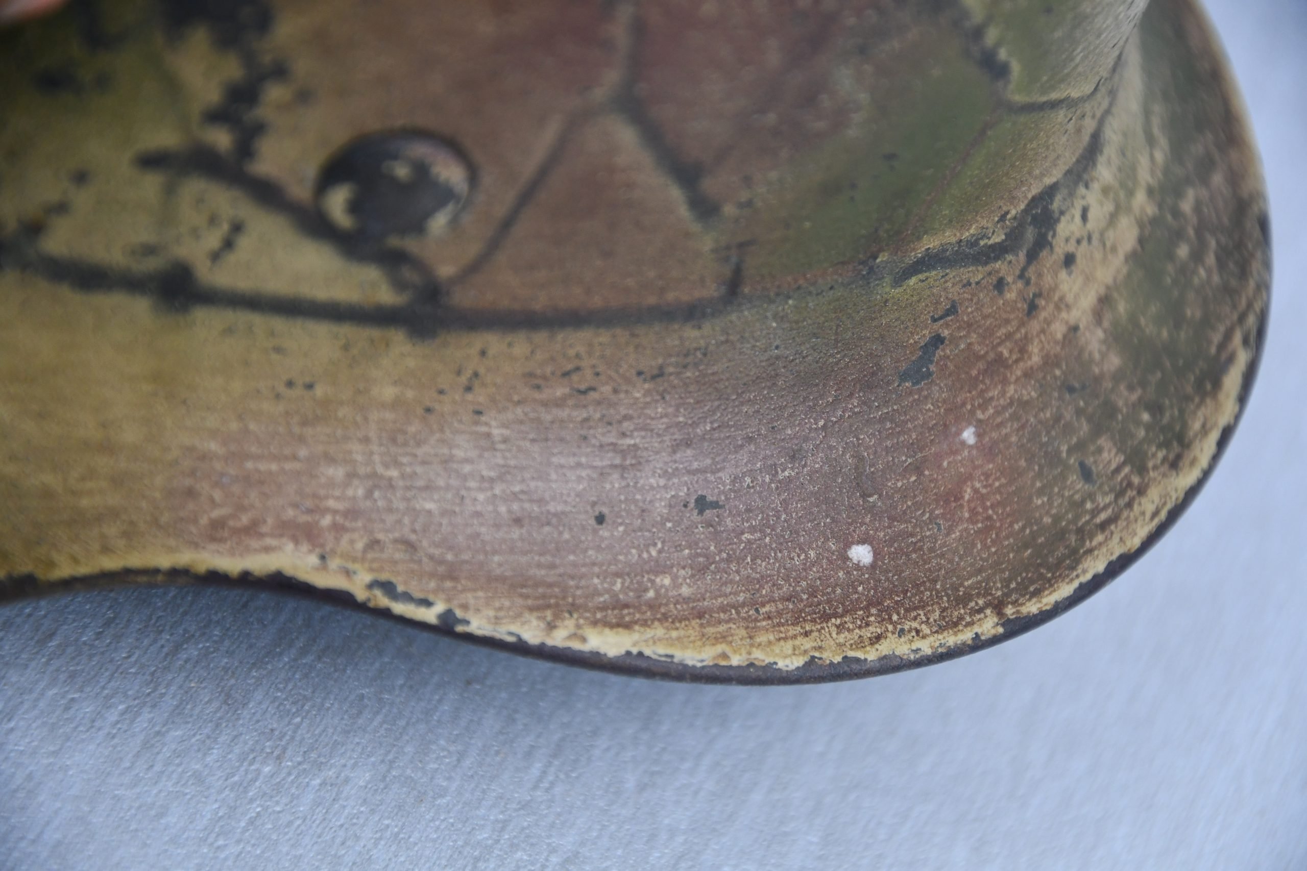 M35 army (Heer) double decal three tone 'Normandy' ex-chicken wire camouflage helmet Q66 — image 15