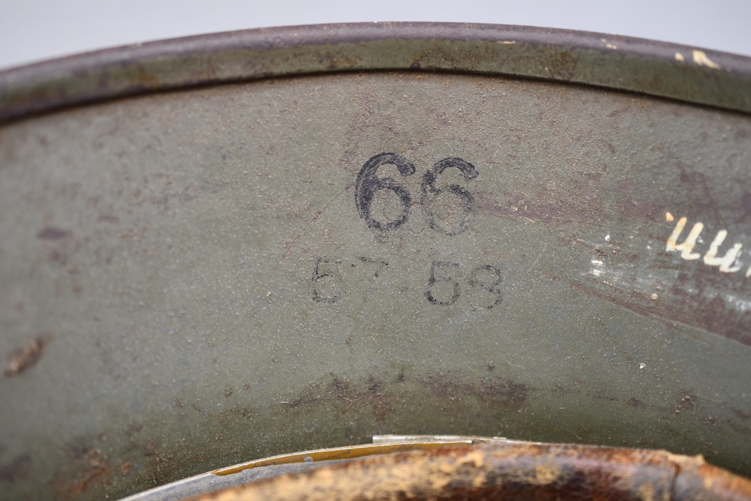 M35 army (Heer) double decal three tone 'Normandy' ex-chicken wire camouflage helmet Q66 — image 20