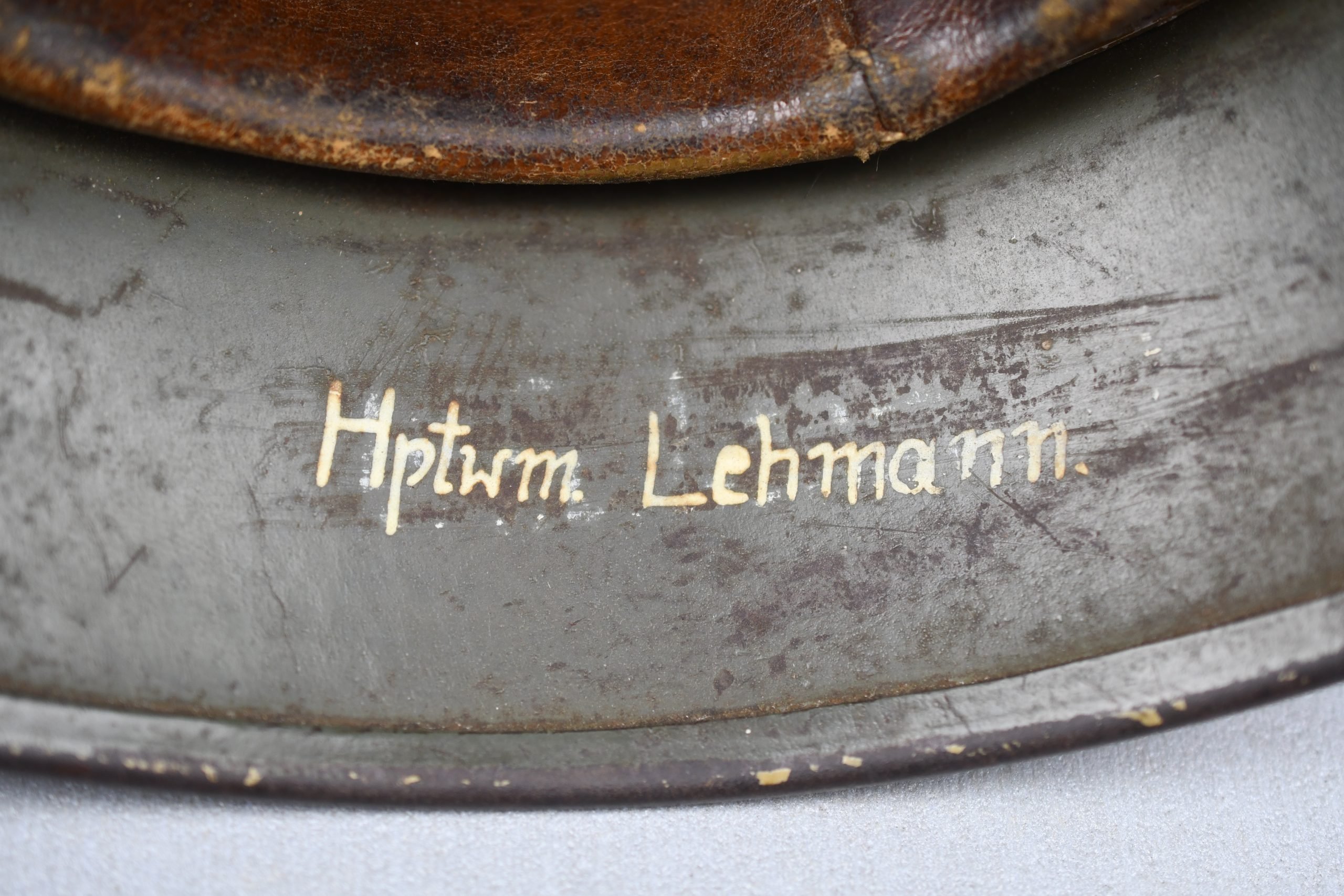 M35 army (Heer) double decal three tone 'Normandy' ex-chicken wire camouflage helmet Q66 — image 21