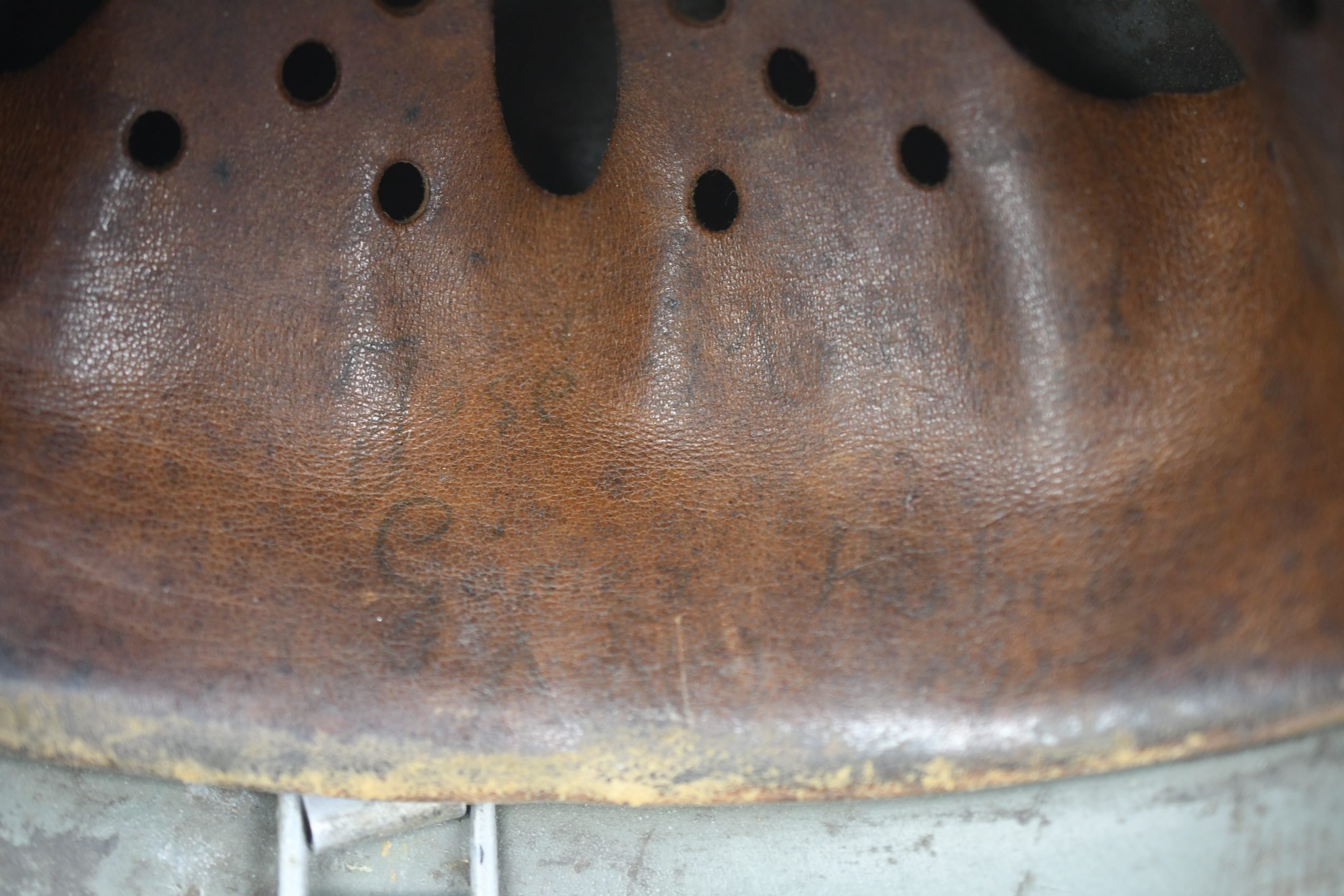 M35 army (Heer) double decal three tone 'Normandy' ex-chicken wire camouflage helmet Q66 — image 23