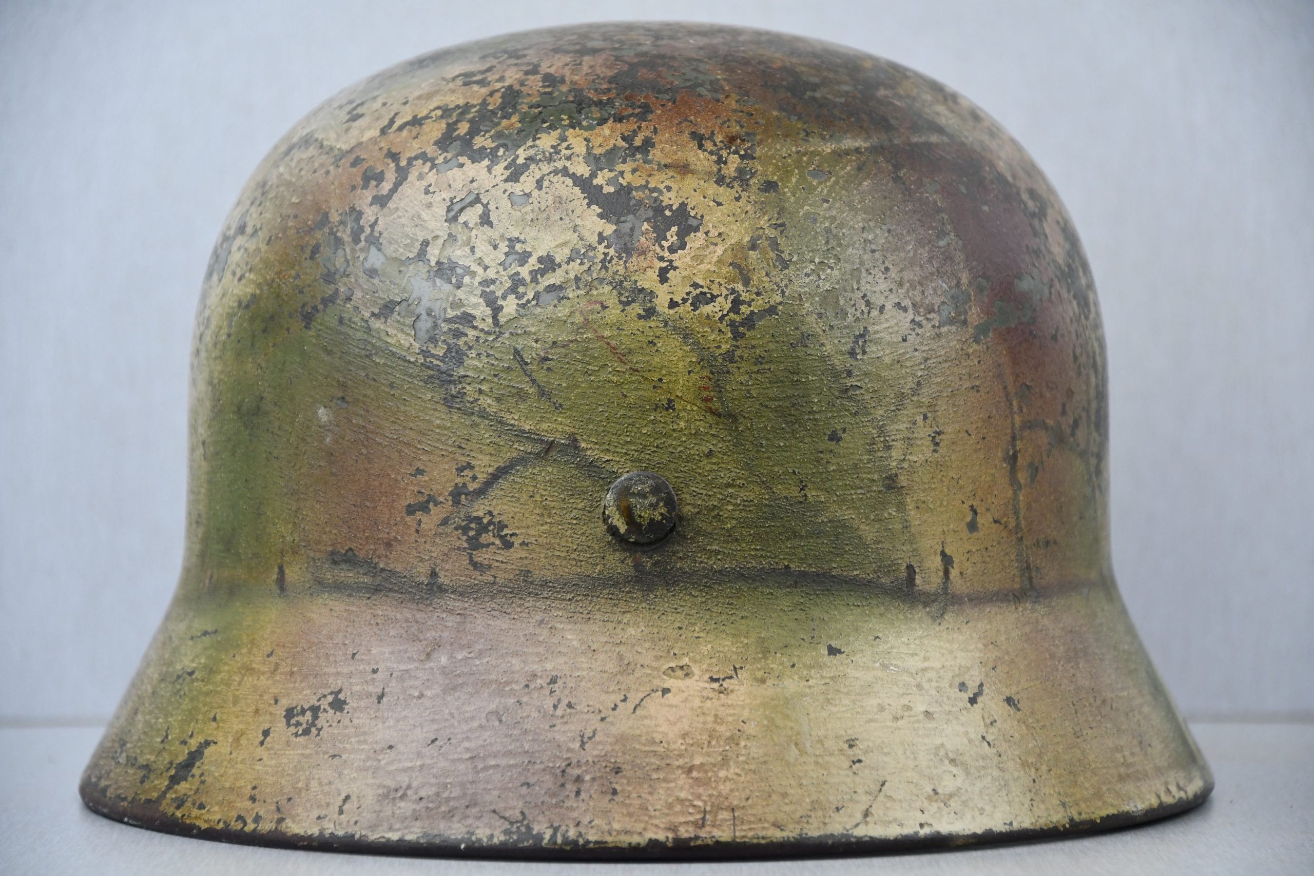 M35 army (Heer) double decal three tone 'Normandy' ex-chicken wire camouflage helmet Q66 — image 7