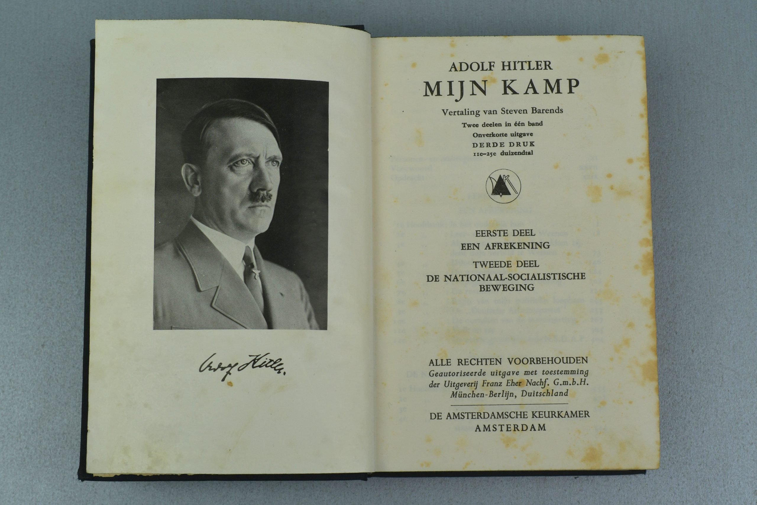 Dutch Adolf Hitler's Mein Kampf 'Mijn Kamp' printed in Amsterdam — image 7