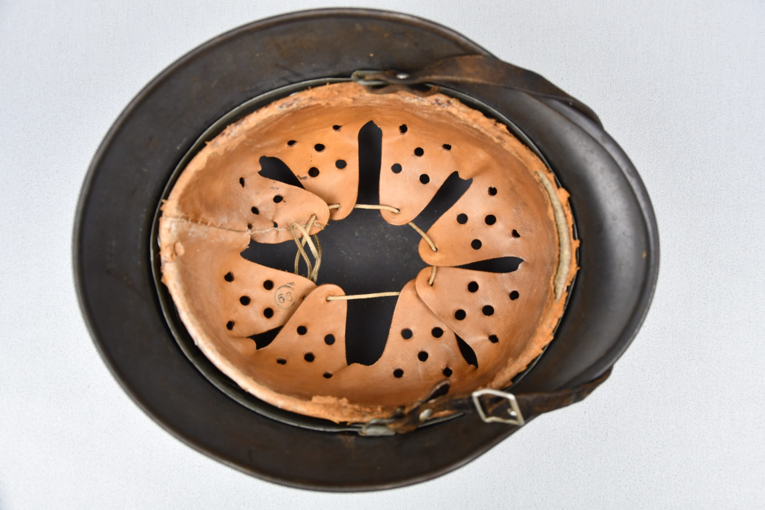 M40 Luftwaffe single decal steel helmet Q64 — image 6