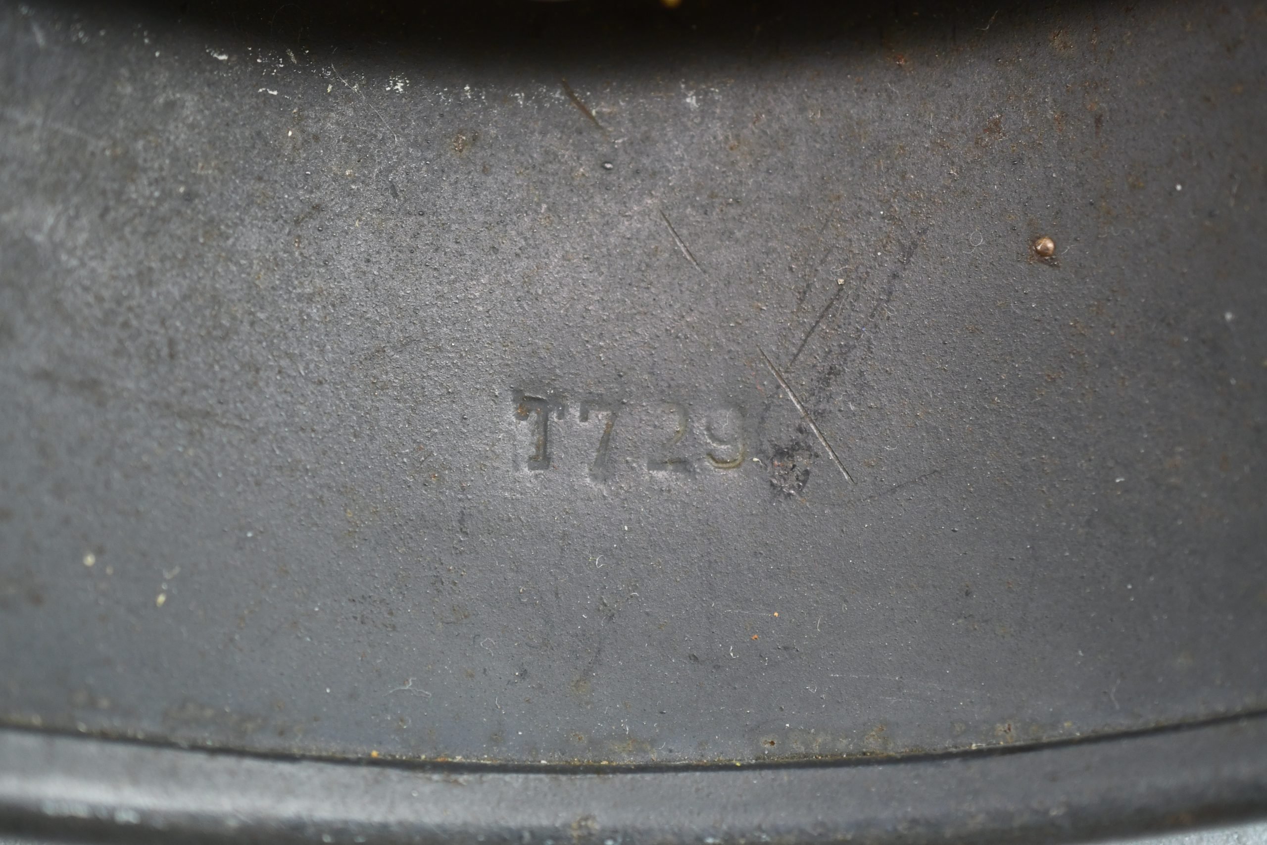 M40 Luftwaffe single decal steel helmet Q64 — image 8