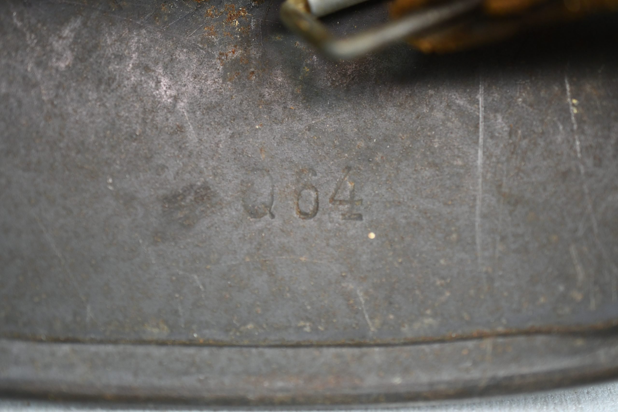 M40 Luftwaffe single decal steel helmet Q64 — image 9
