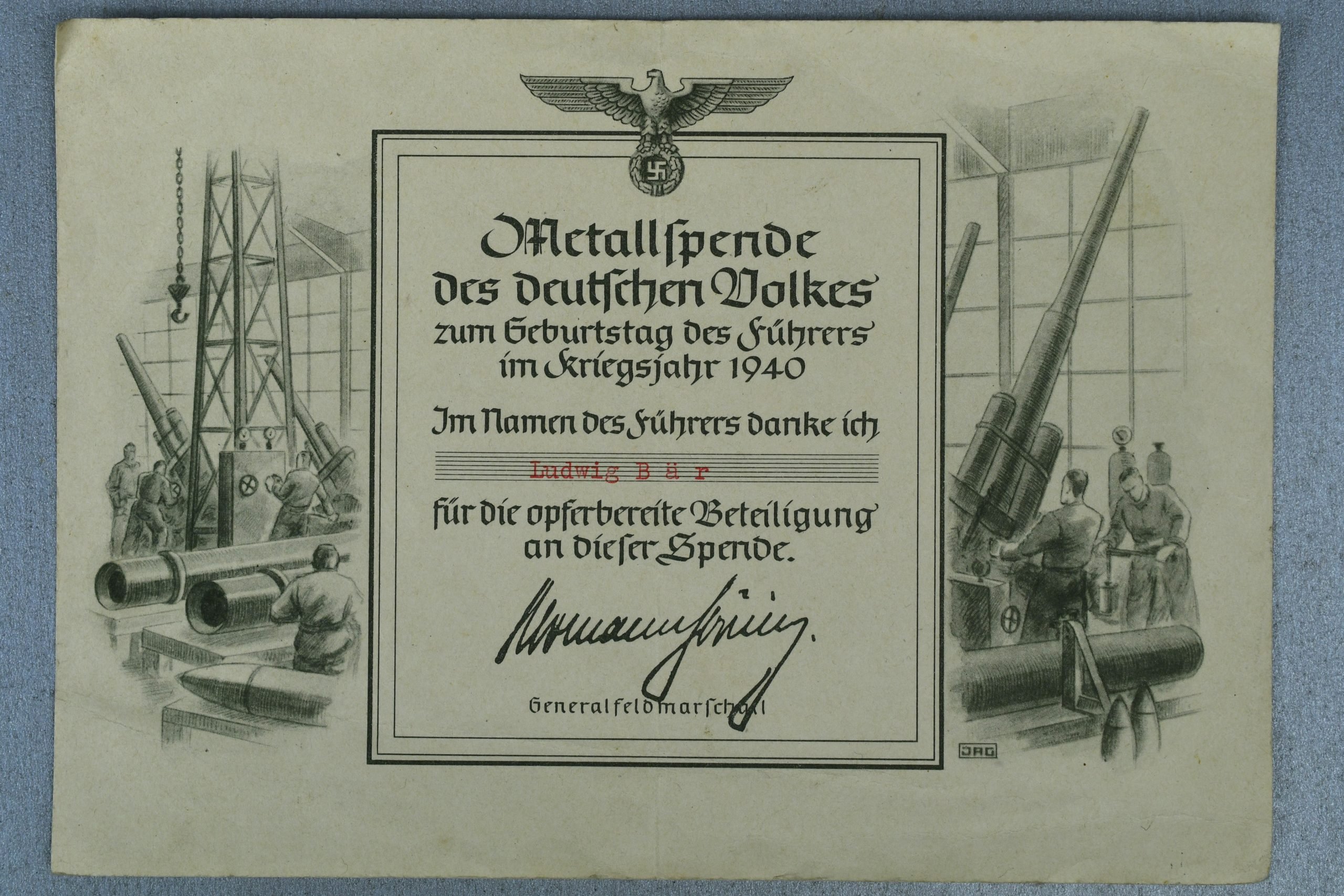 Medal and document grouping Ludwig Bär Panzerjäger-Abteilung 158 — image 42