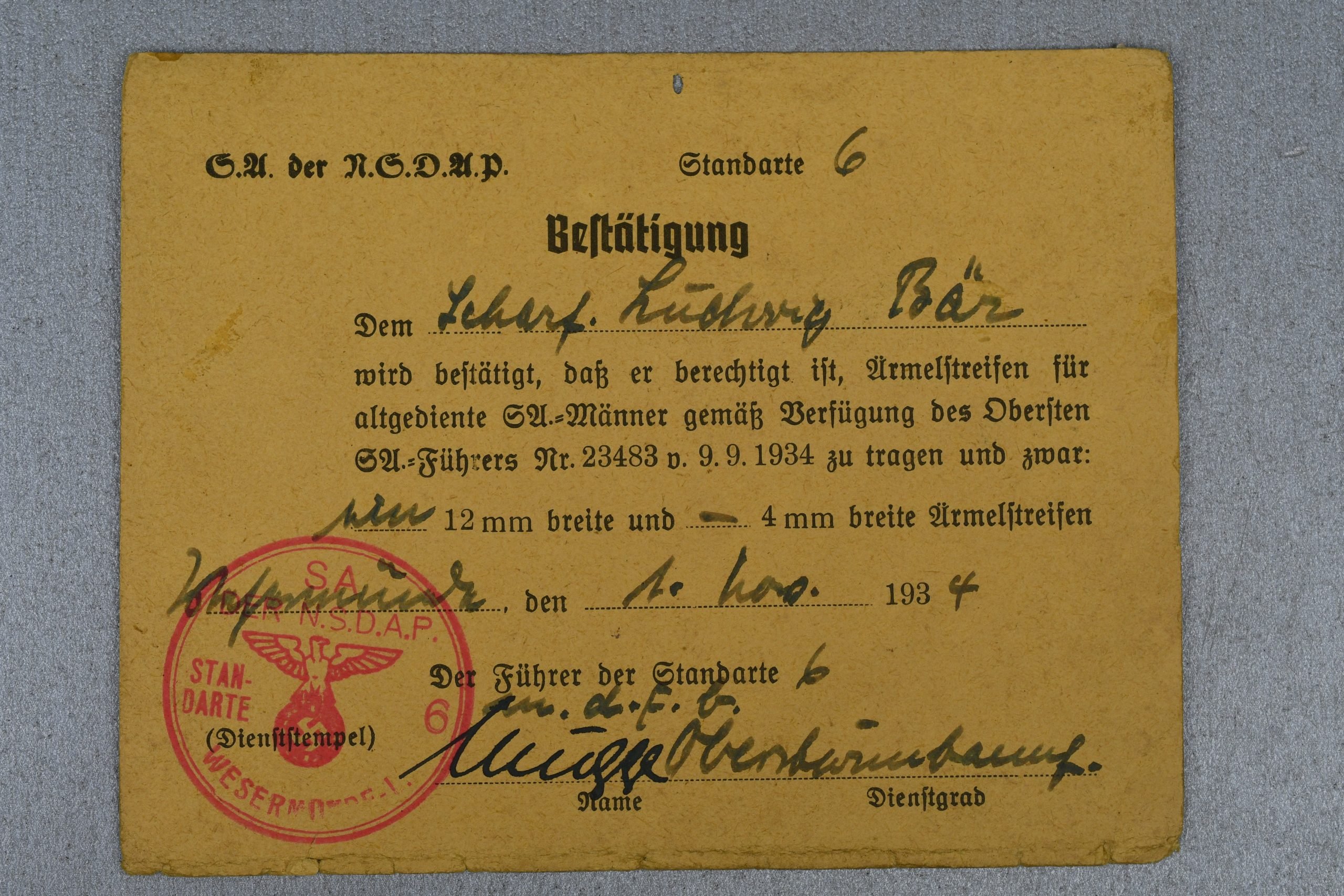 Medal and document grouping Ludwig Bär Panzerjäger-Abteilung 158 — image 58
