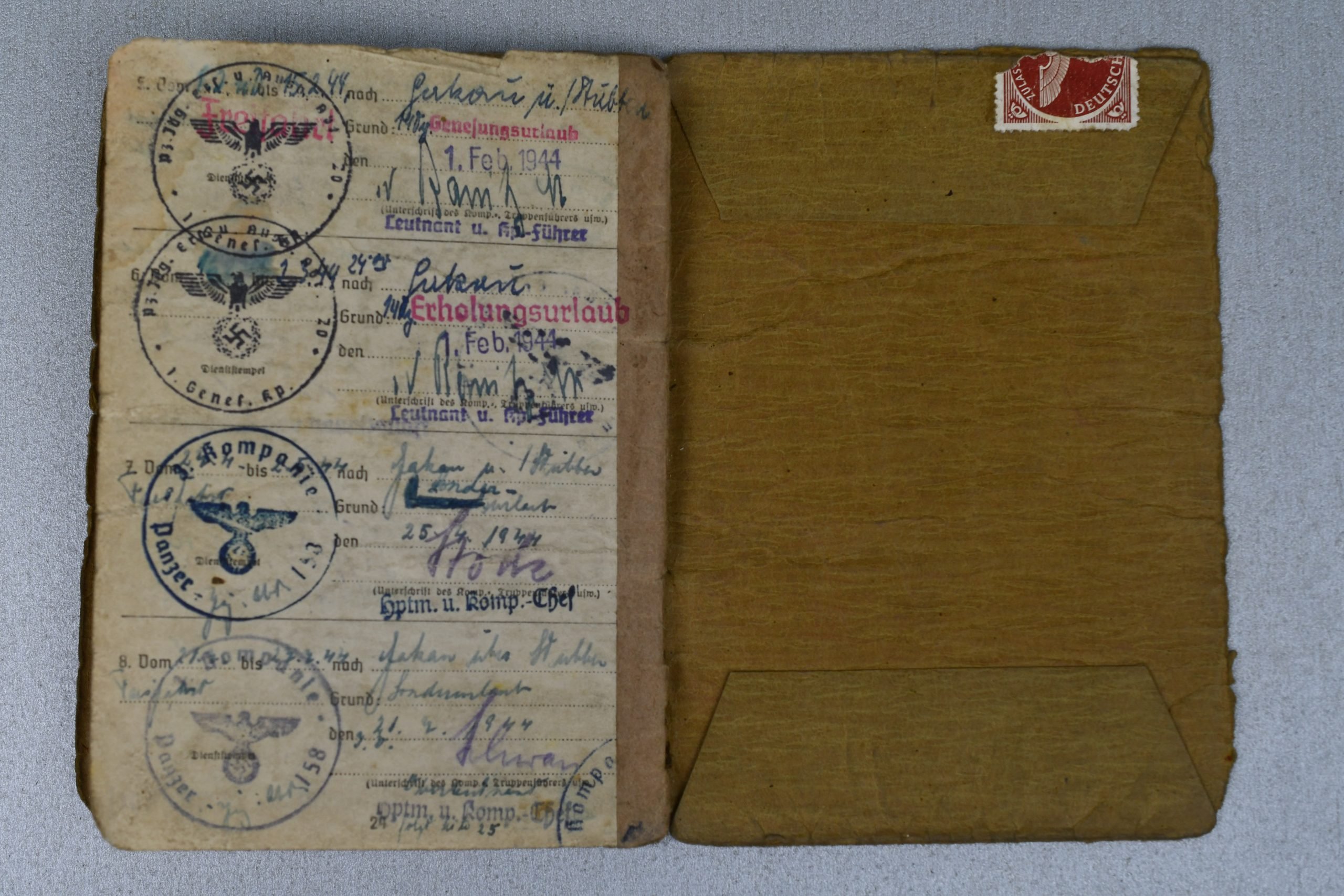 Medal and document grouping Ludwig Bär Panzerjäger-Abteilung 158 — image 81