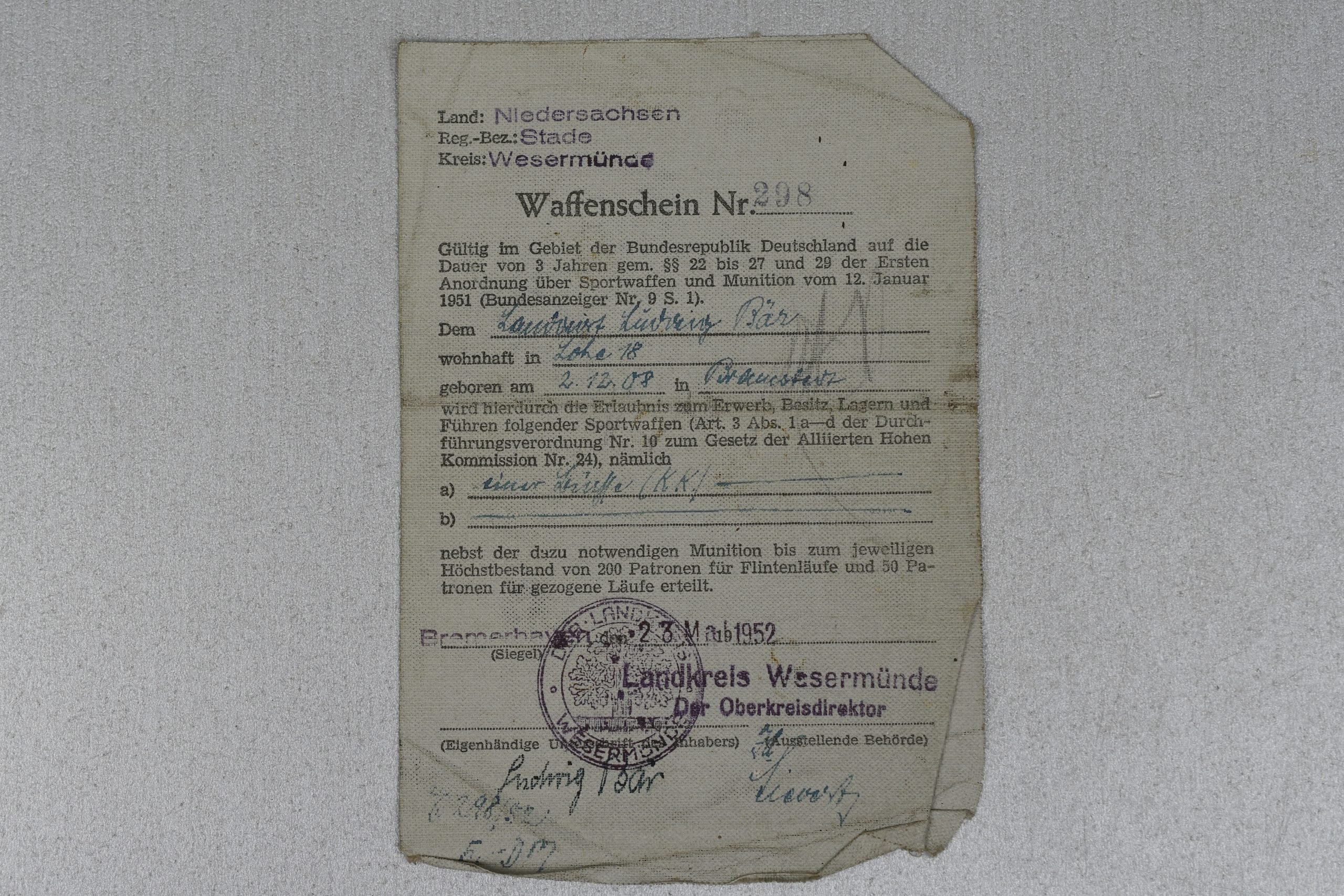 Medal and document grouping Ludwig Bär Panzerjäger-Abteilung 158 — image 88