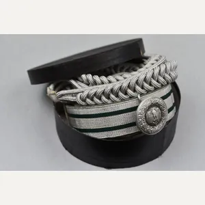 Army (Heer) officer dress belt 'Feldbinde'with 'Adjutantenschnur' aiguillette in box