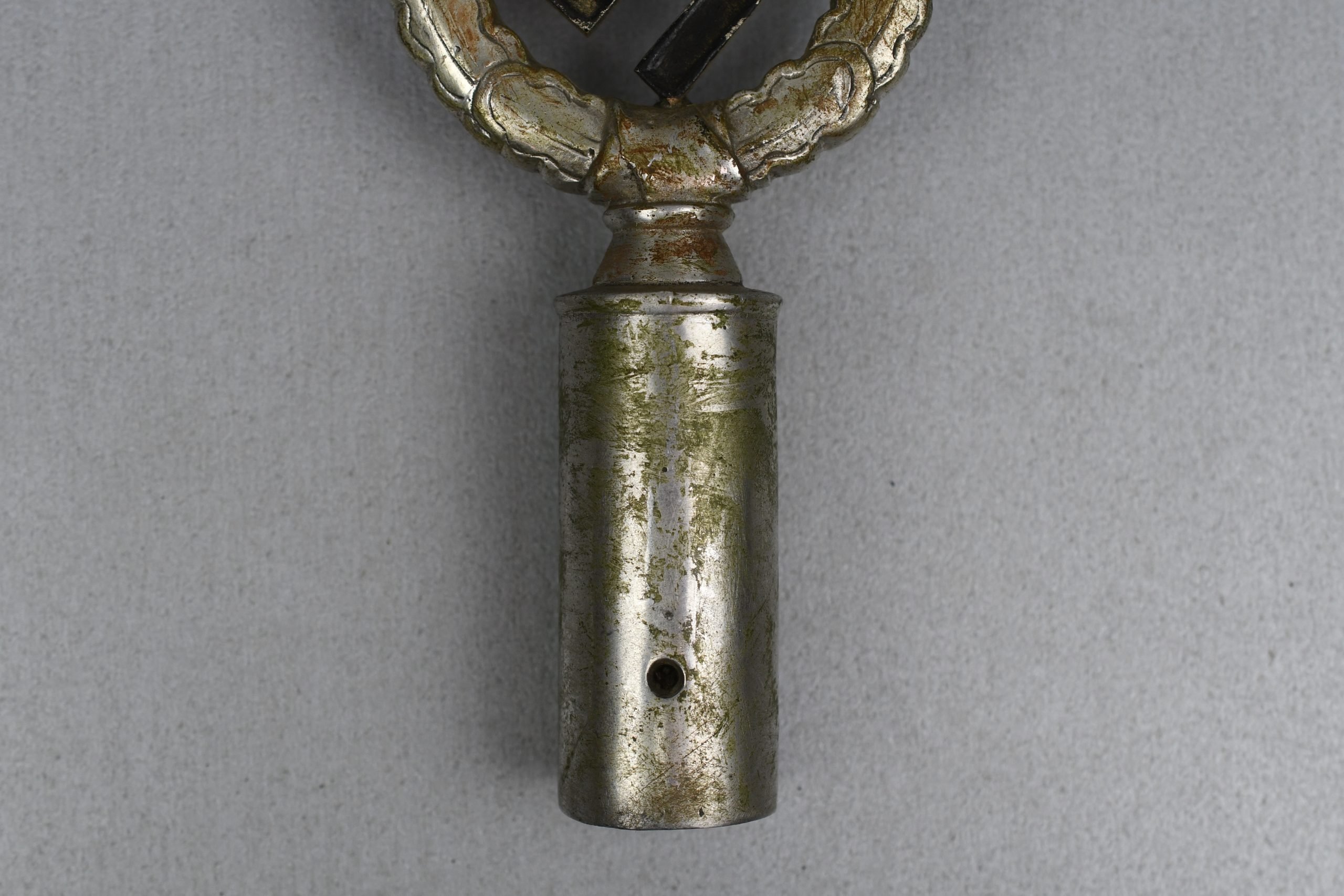 NSDAP nickel silver eagle with swastika flag pole topper — image 6