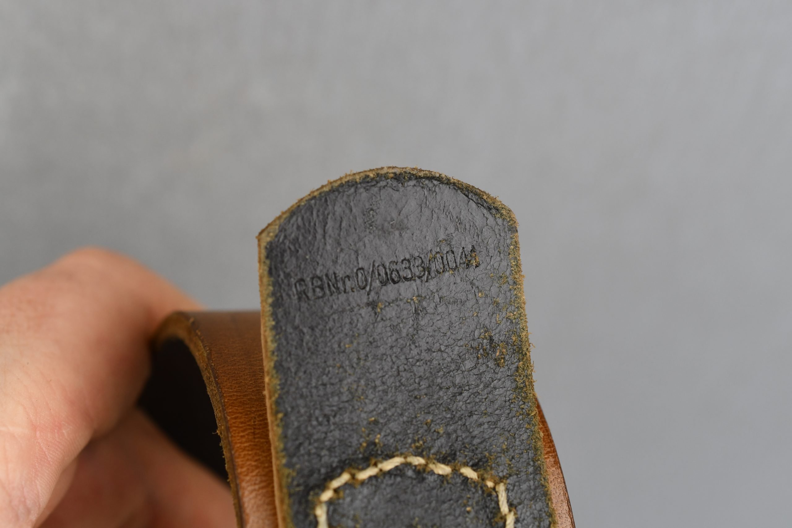 Late war Wehrmacht equipment belt with RBNr. — image 5