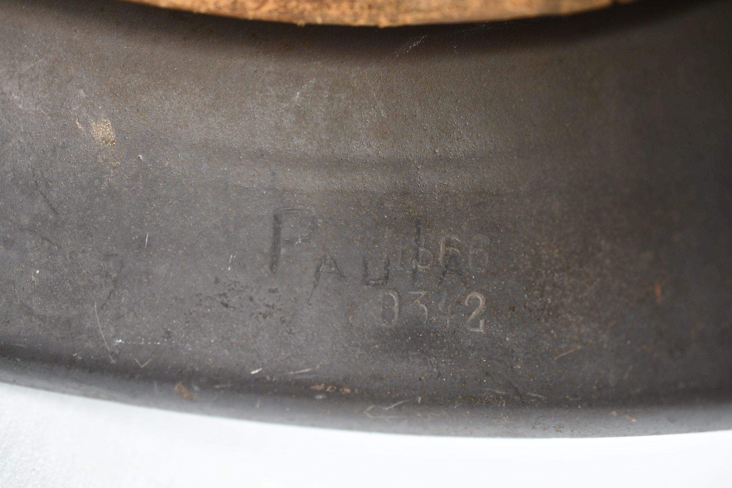 M42 Luftwaffe ex-single decal steel helmet named to 'Paula' NS66 — image 10