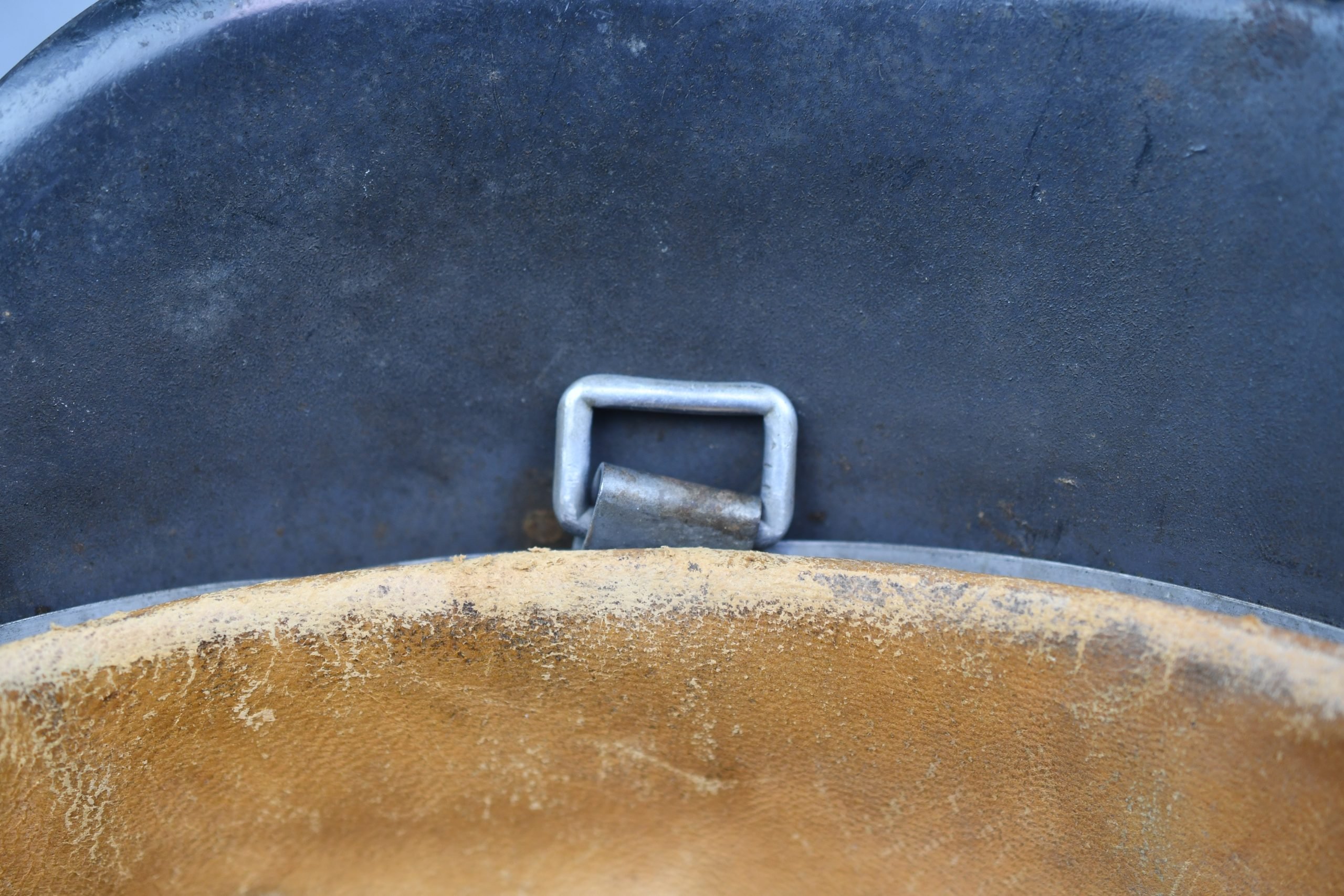 M42 Luftwaffe ex-single decal steel helmet named to 'Paula' NS66 — image 12