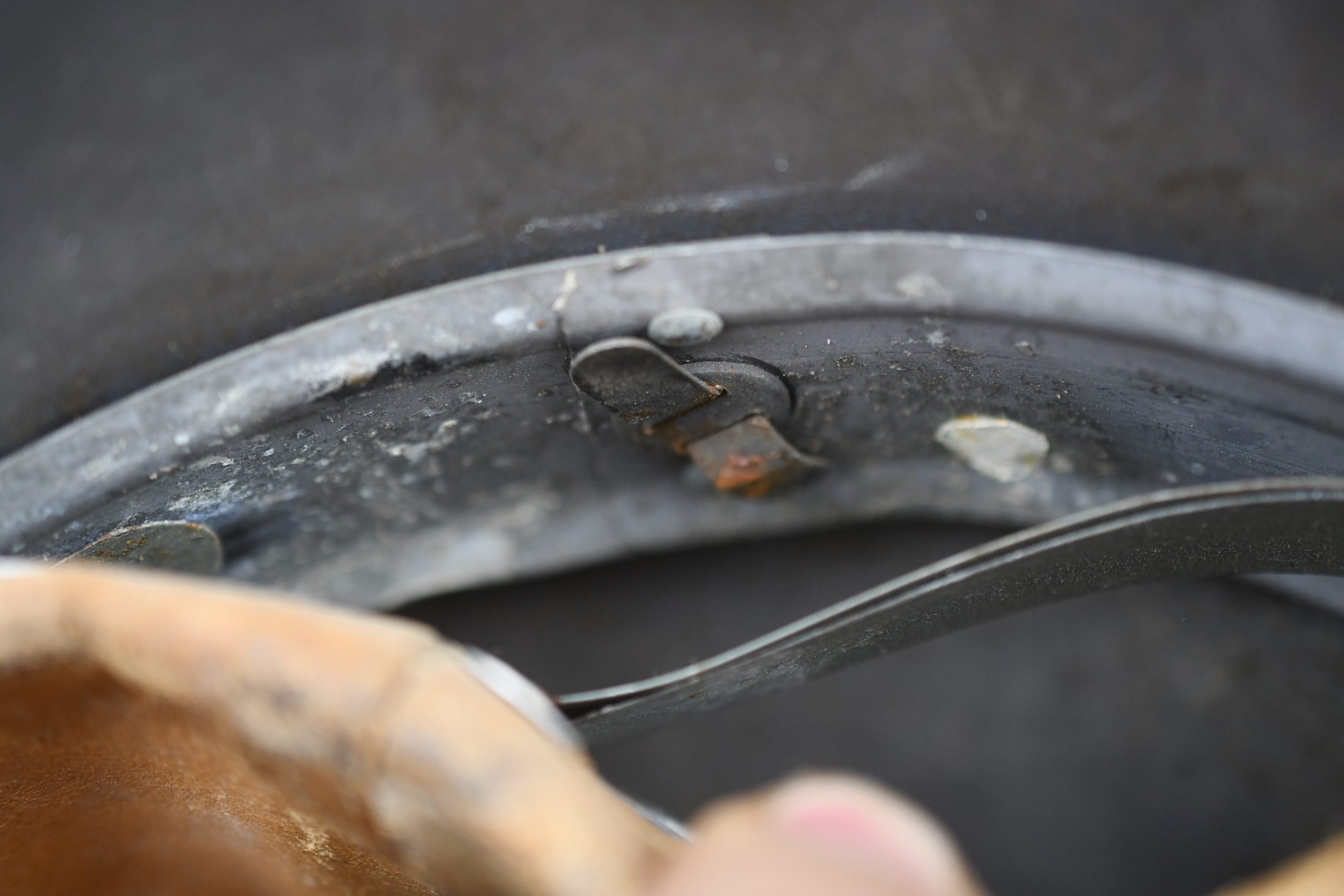 M42 Luftwaffe ex-single decal steel helmet named to 'Paula' NS66 — image 19