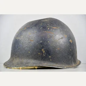 WW2 US M1 blue navy front seam fixed bail helmet …
