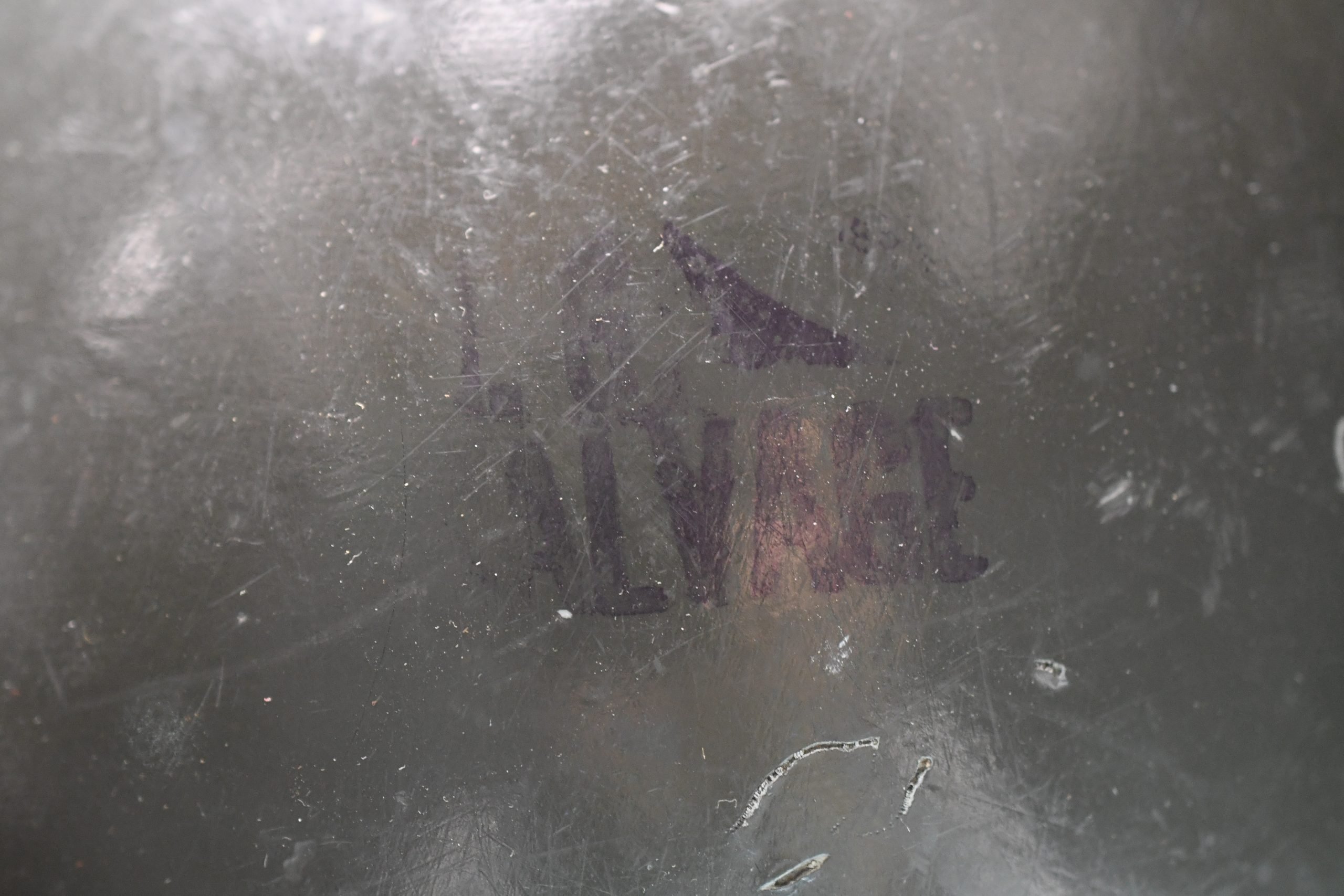 US M1 steel front seam fixed bail helmet with liner by Westinghouse — image 12