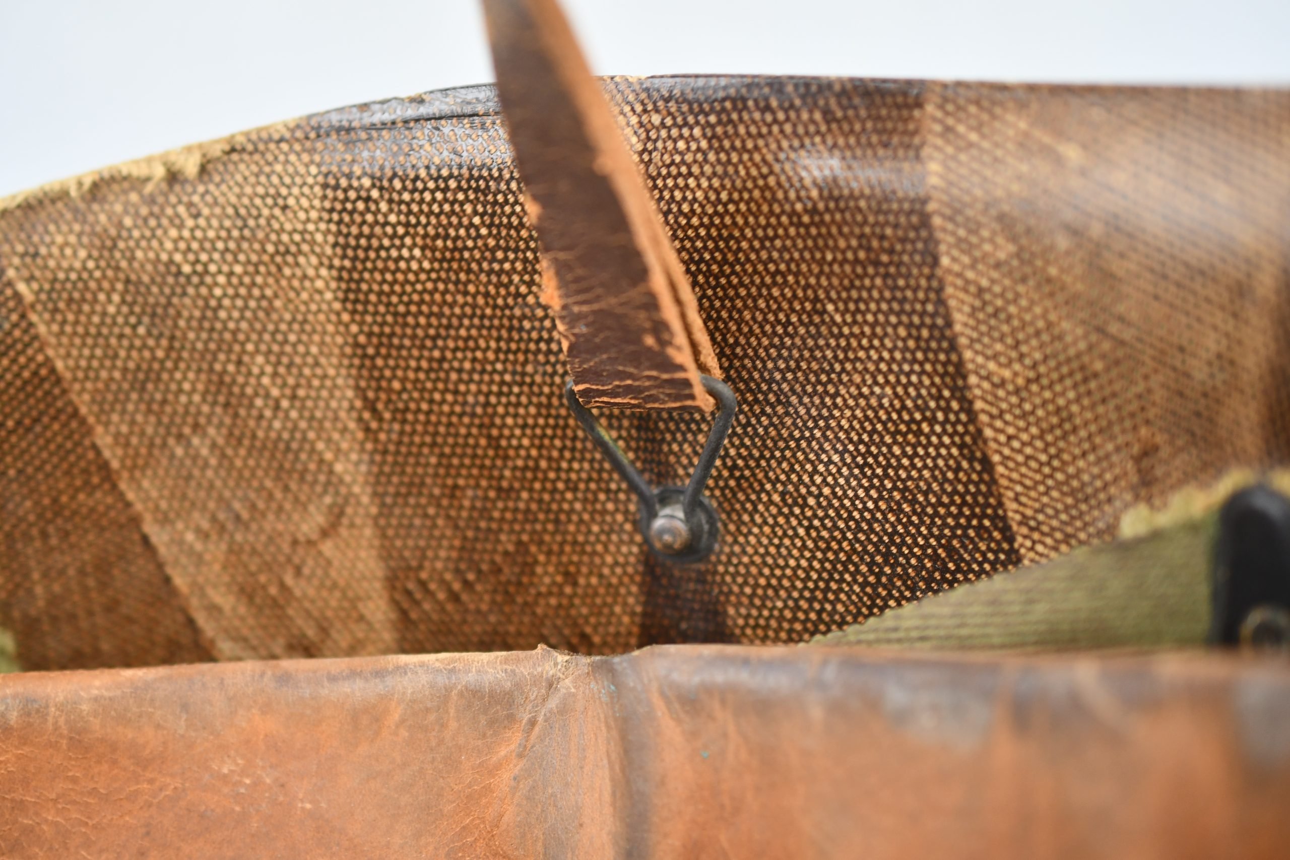 US M1 steel front seam fixed bail helmet with liner by Westinghouse — image 15