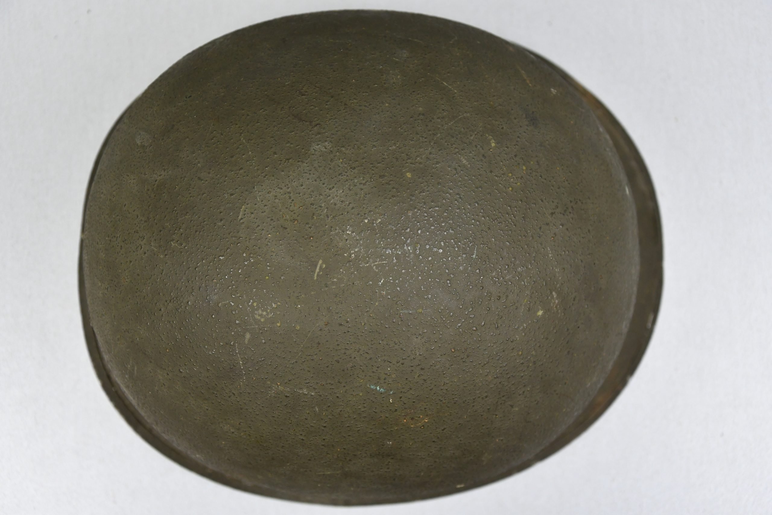 US M1 steel front seam fixed bail helmet with liner by Westinghouse — image 21