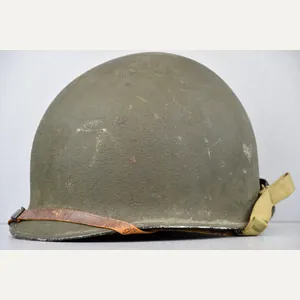 US M1 steel front seam fixed bail helmet with liner …