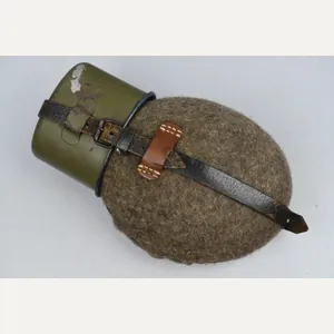 Late war M31 Wehrmacht canteen with rare blue enameled cup …