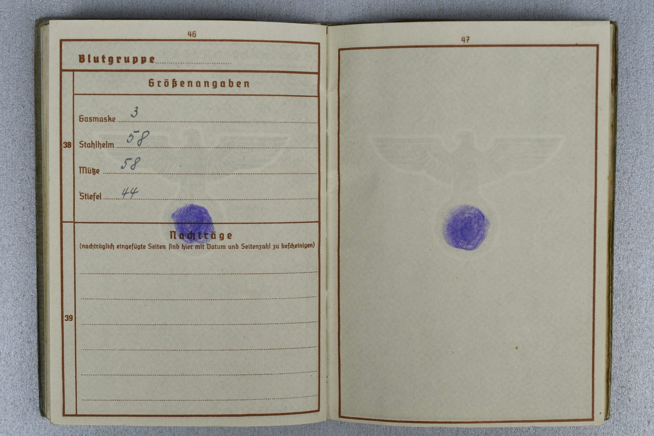 Army (Heer) Werhpass 23. Panzer Division 'Heeres Flak Abteilung 278 (mot.) with many awards and entries — image 15