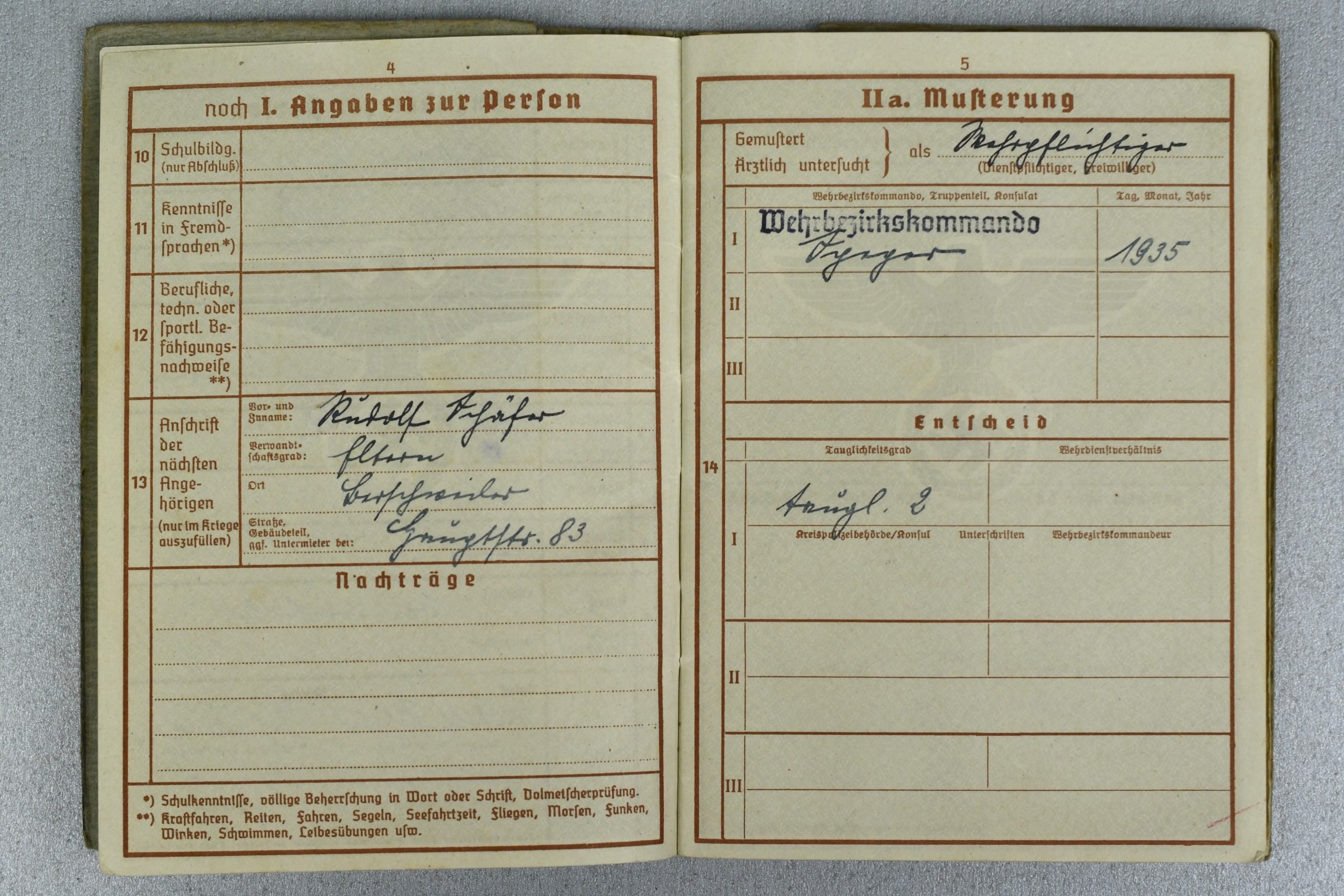 Army (Heer) Werhpass 23. Panzer Division 'Heeres Flak Abteilung 278 (mot.) with many awards and entries — image 4