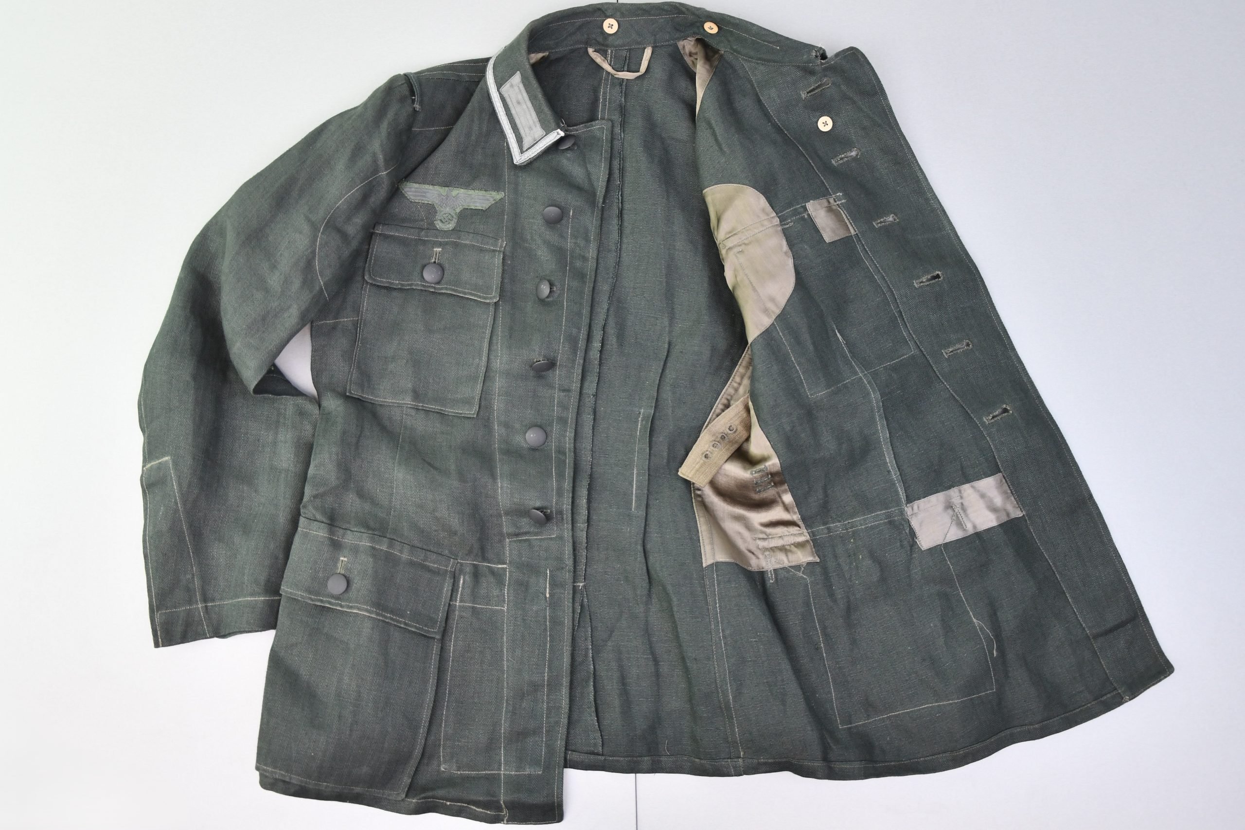 MINT M43 army (Heer) summer Feldbluse in HBT with RBNr. 1943 — image 10